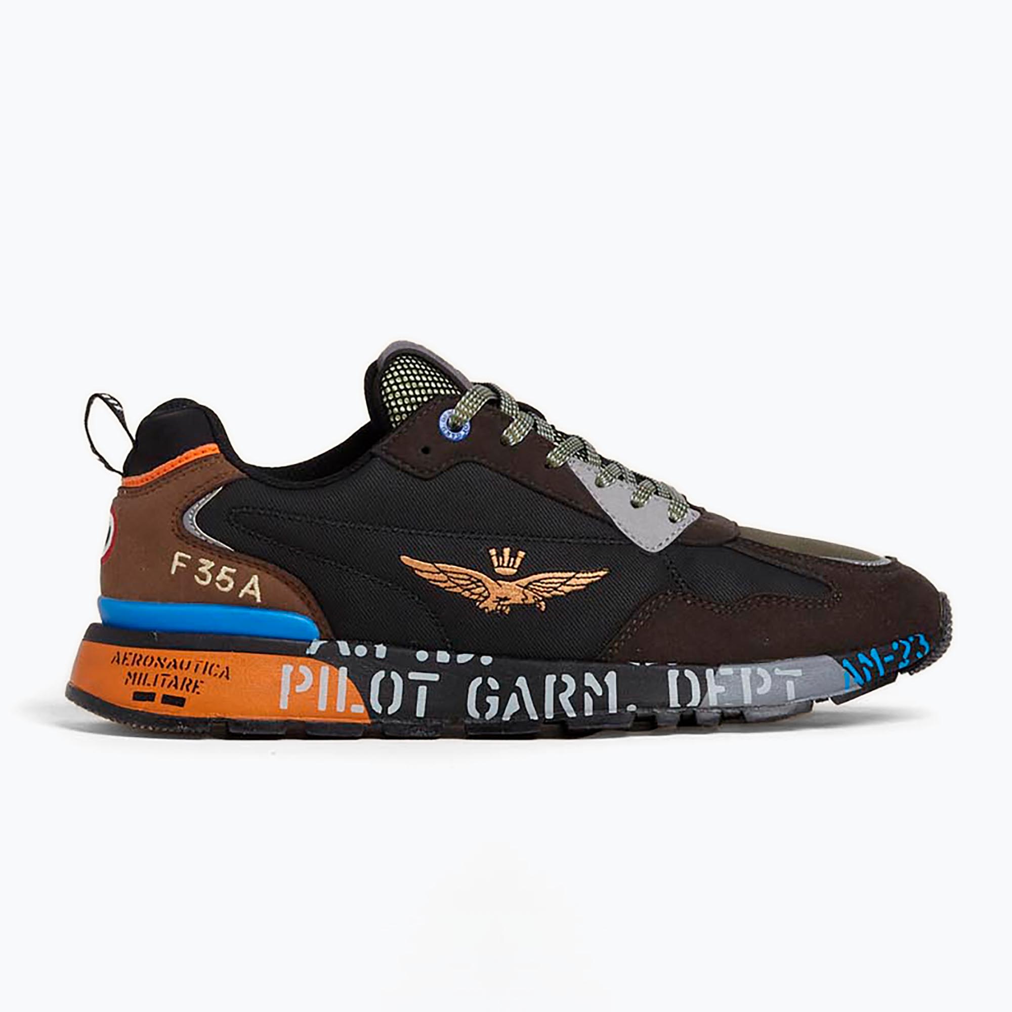 Buty męskie Aeronautica Militare 252SC0276UCT03380 multicolor black/sabbia 