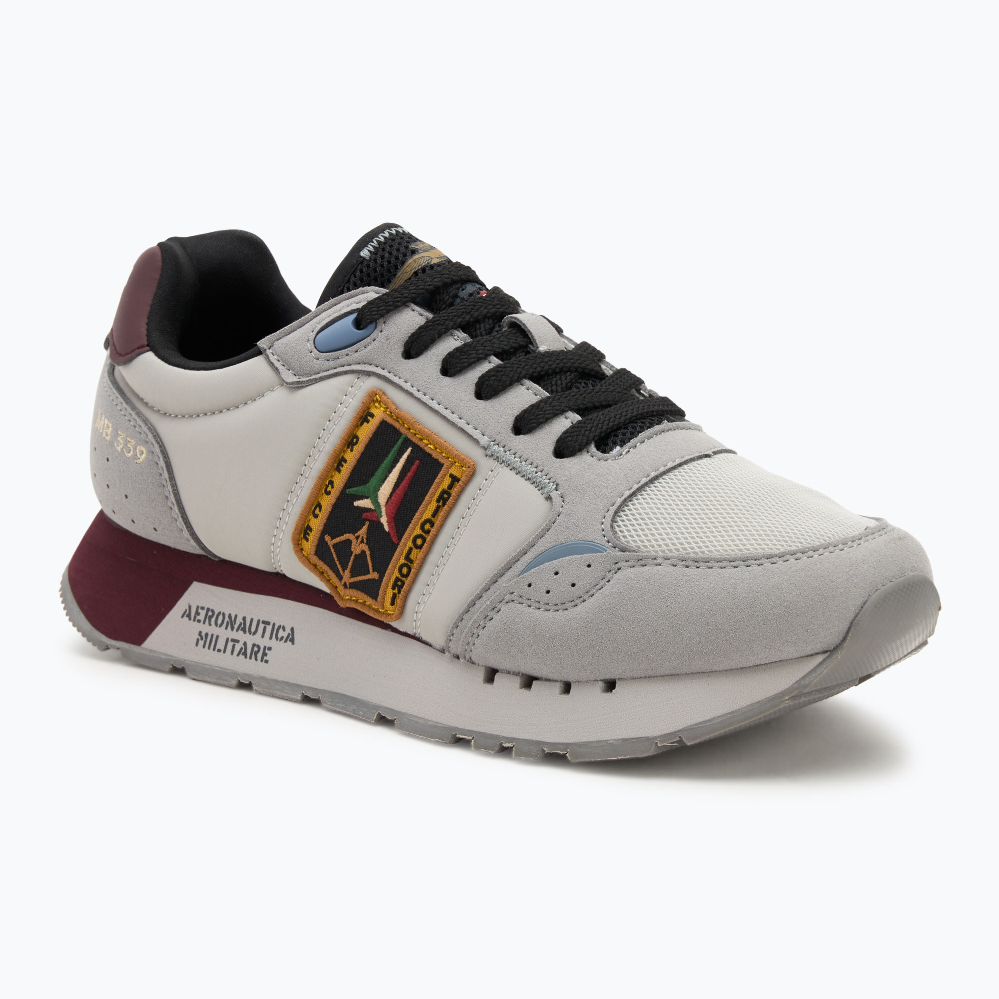 Buty męskie Aeronautica Militare 252SC0292UCT03331 grigio chiaro 