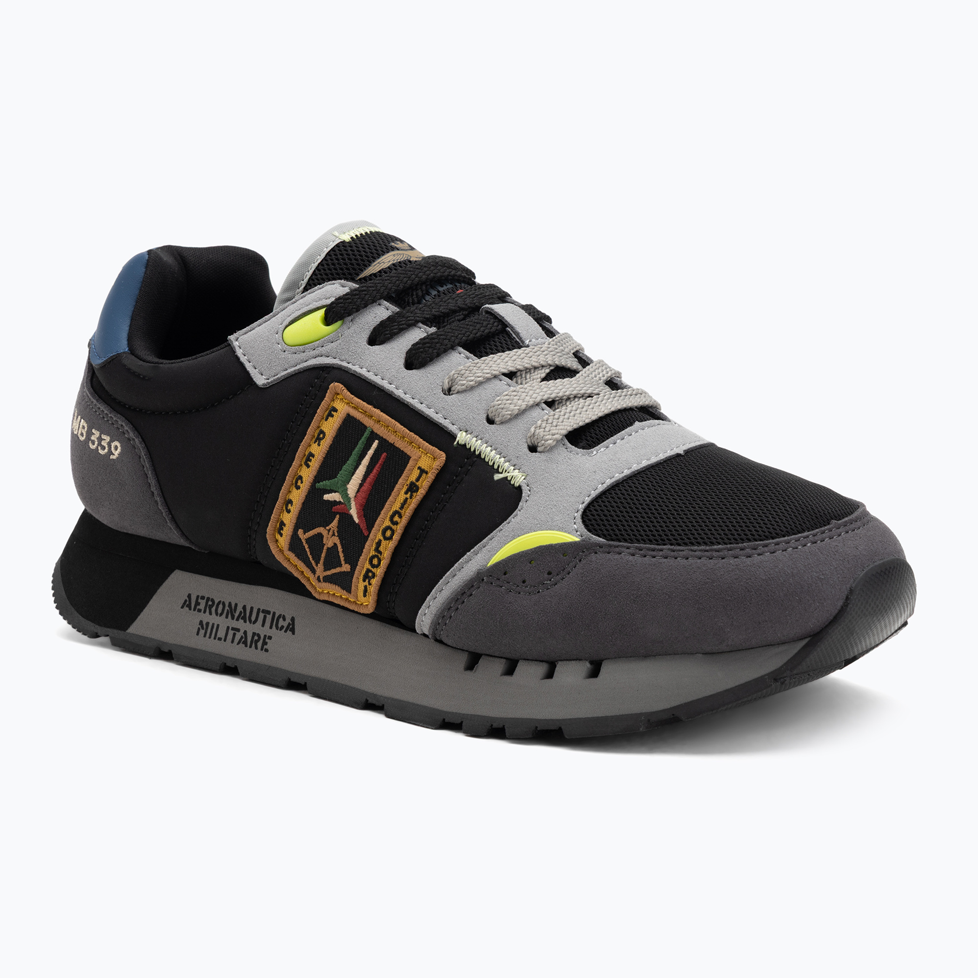 Buty męskie Aeronautica Militare 252SC0292UCT03331 black/grey