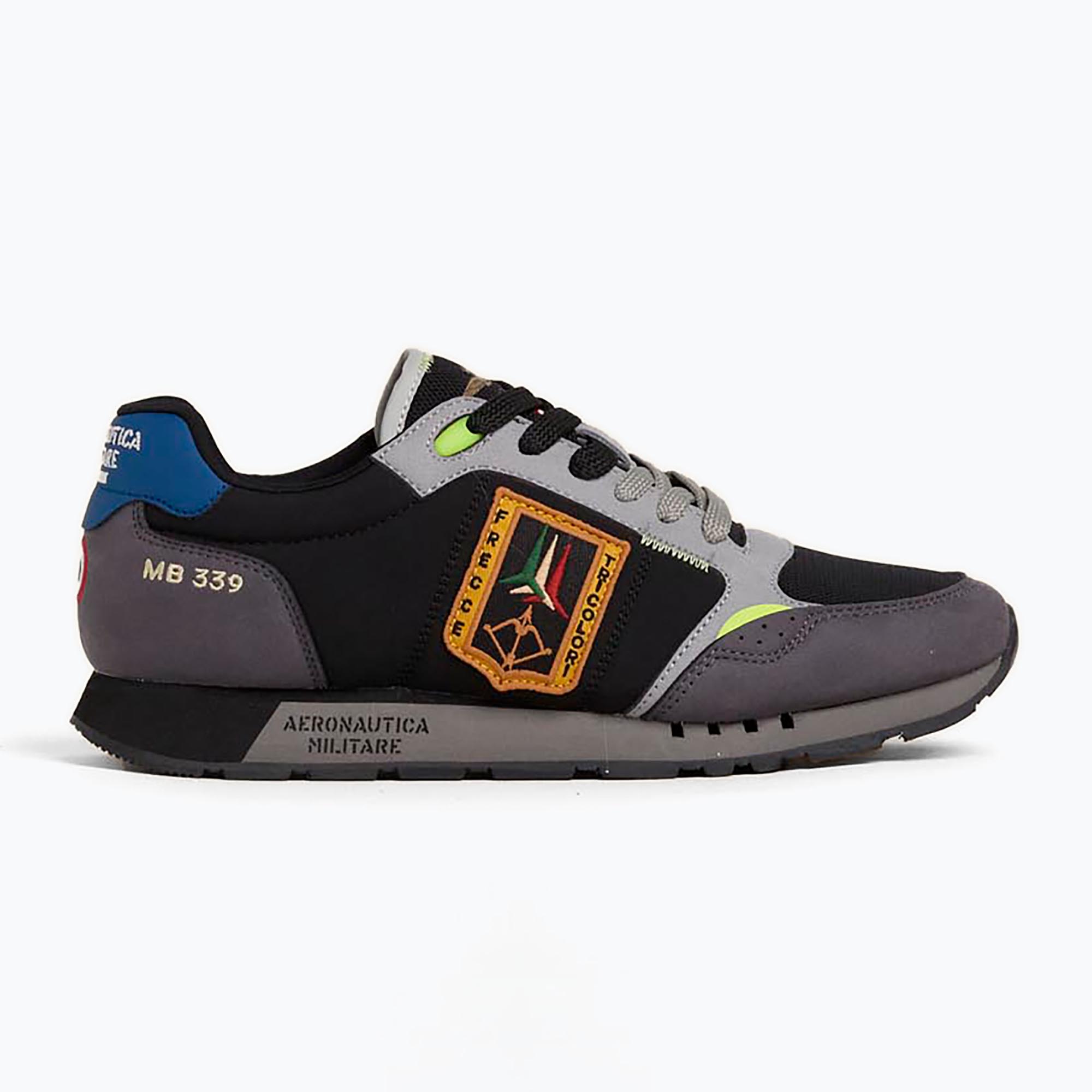 Buty męskie Aeronautica Militare 252SC0292UCT03331 black/grey 