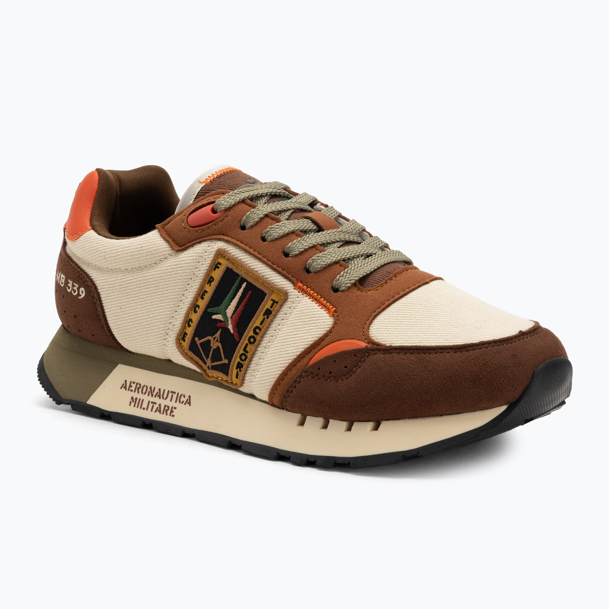 Buty męskie Aeronautica Militare 252SC0292UCT03547 multicolor beige/brown 