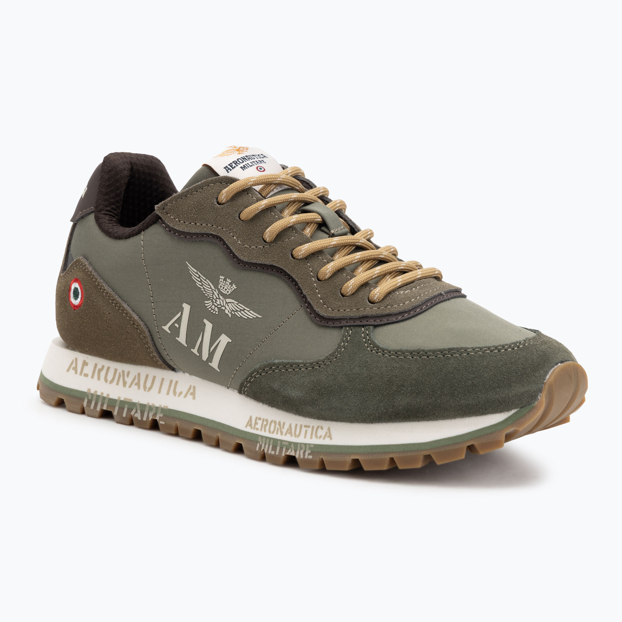 Buty męskie Aeronautica Militare 252SC0320UPL00313 verde militare 