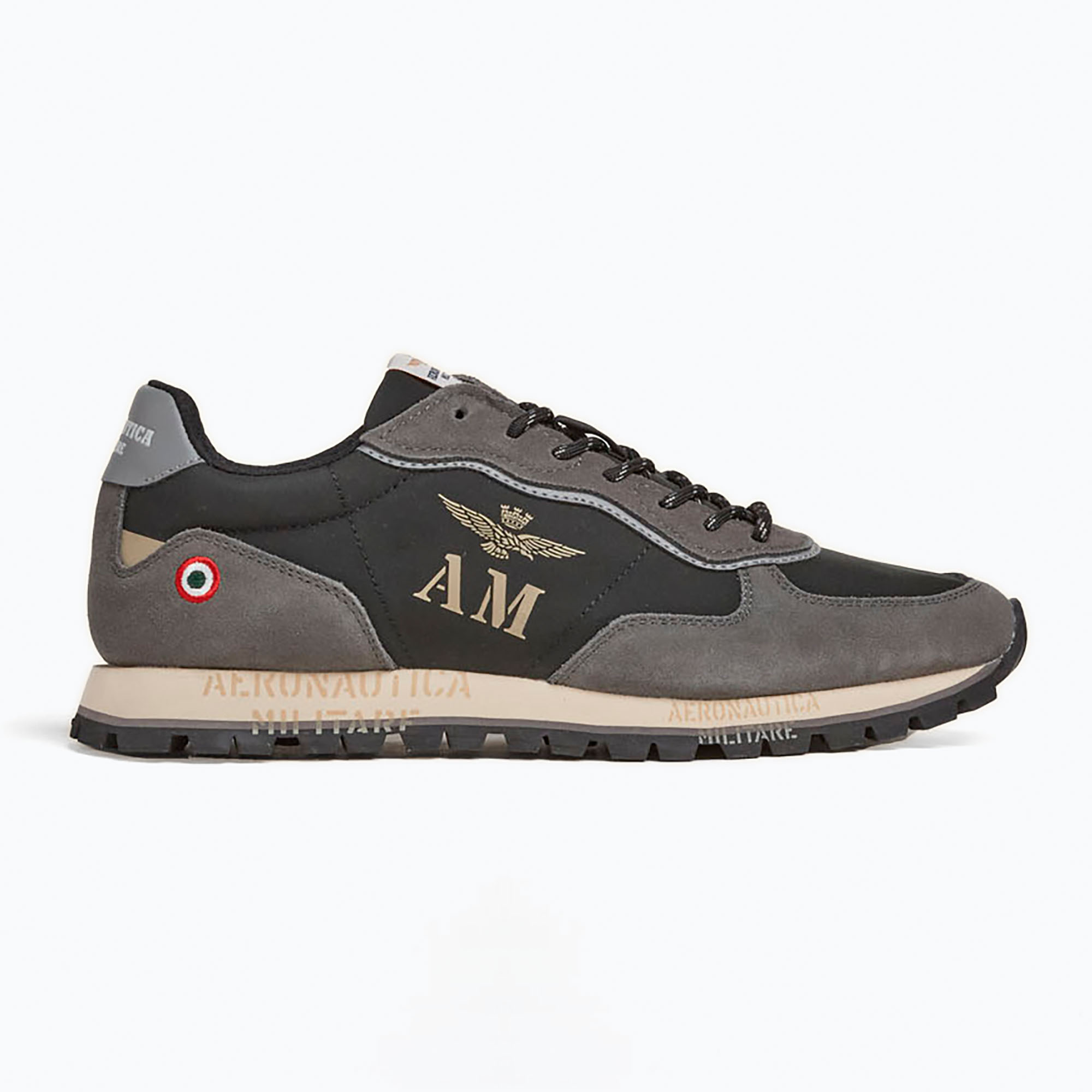 Buty męskie Aeronautica Militare 252SC0320UPL00313 jet black 