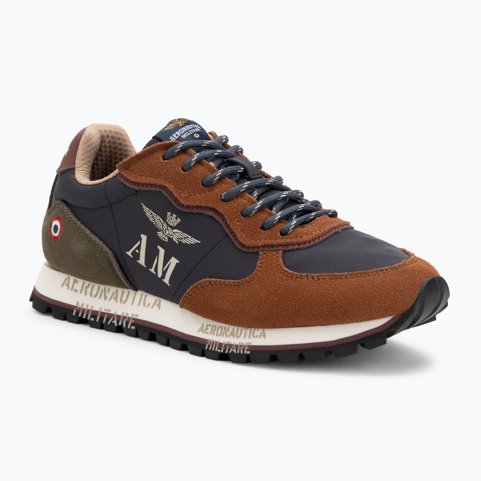 Buty męskie Aeronautica Militare 252SC0320UPL00313 blu navy/brown 