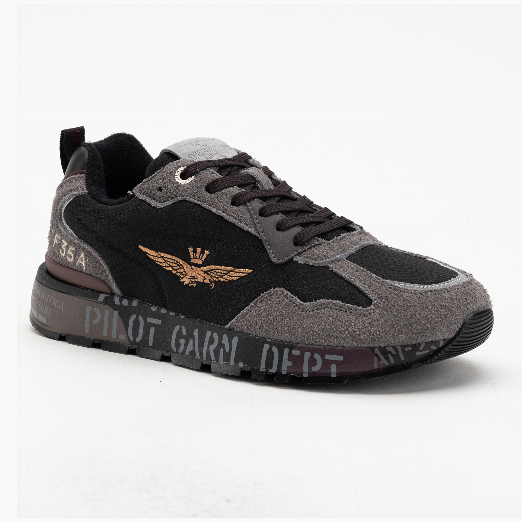 Buty męskie Aeronautica Militare 252SC0276UCT03546 jet black 