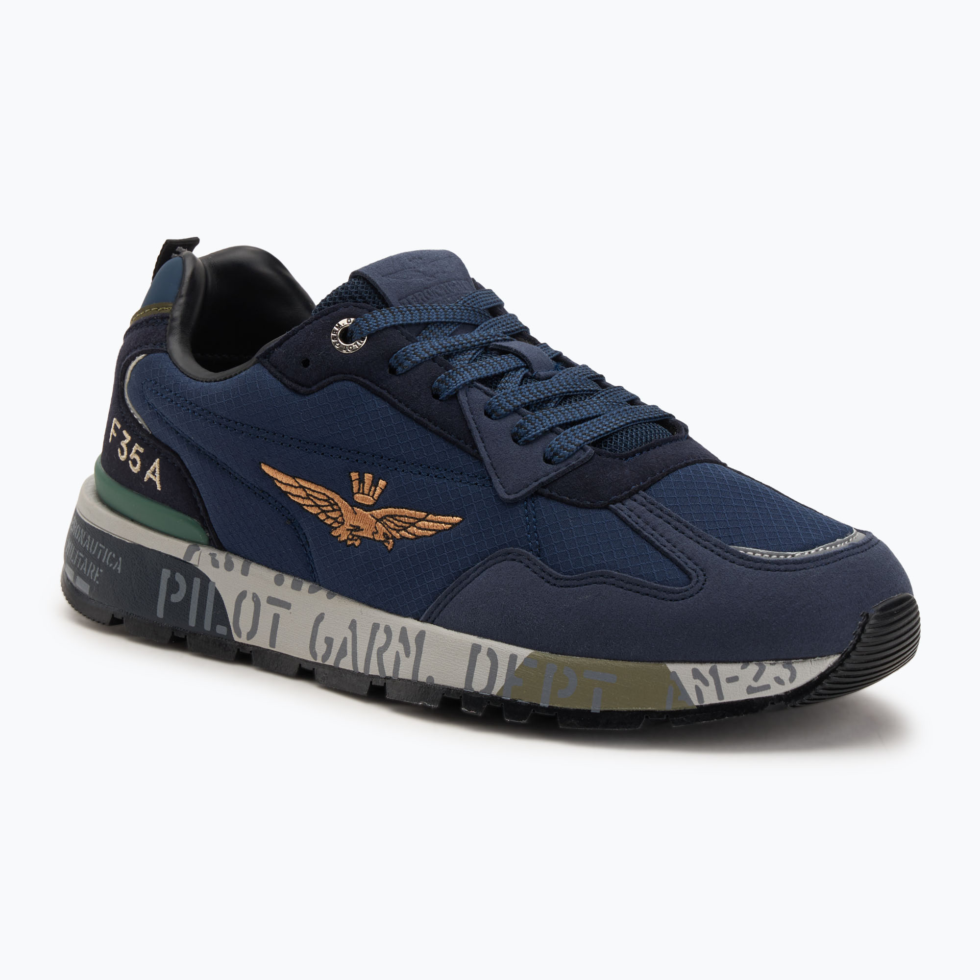 Buty męskie Aeronautica Militare 252SC0276UCT04249 blu navy 