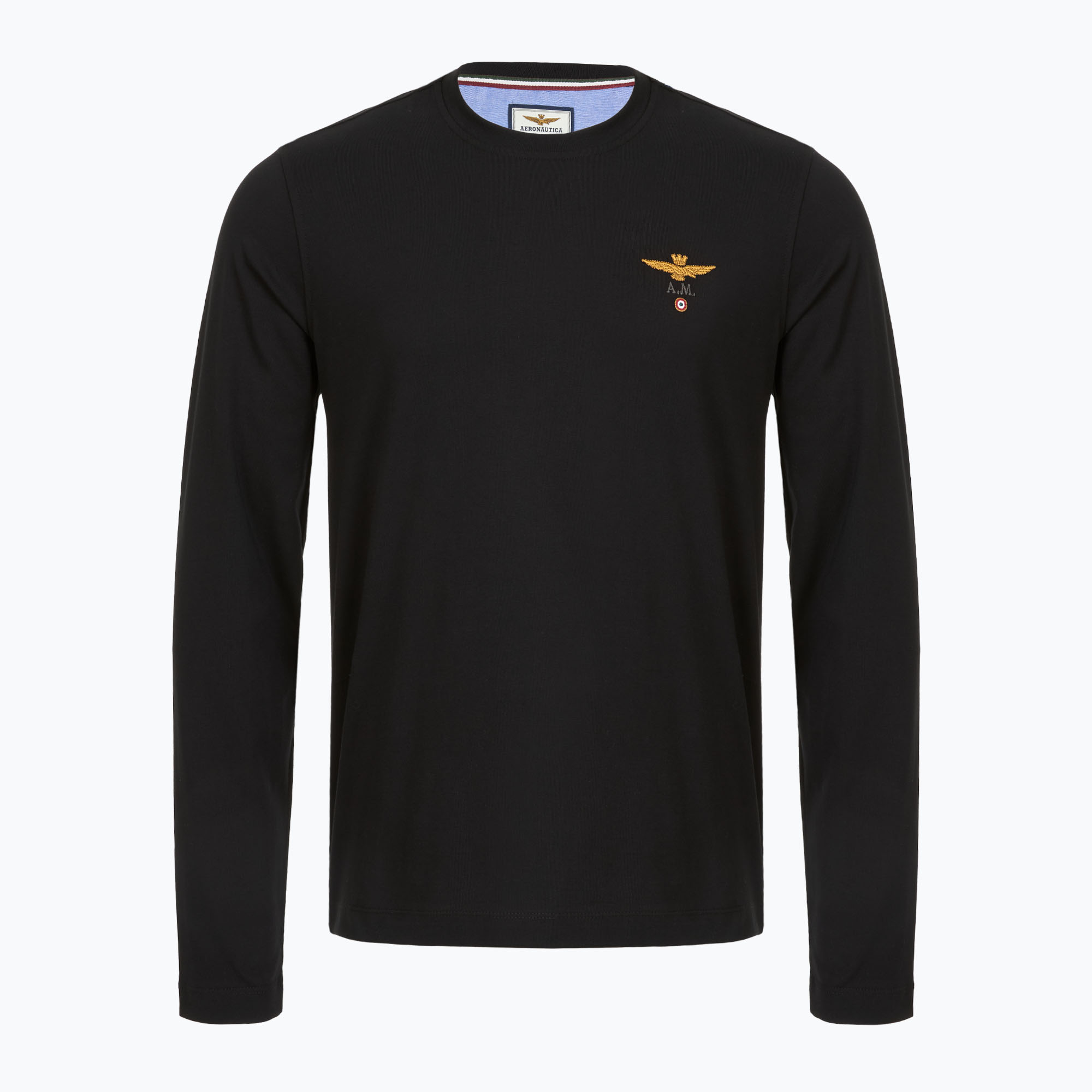 Longsleeve męski Aeronautica Militare 252TS2390UJ00372 jet black 