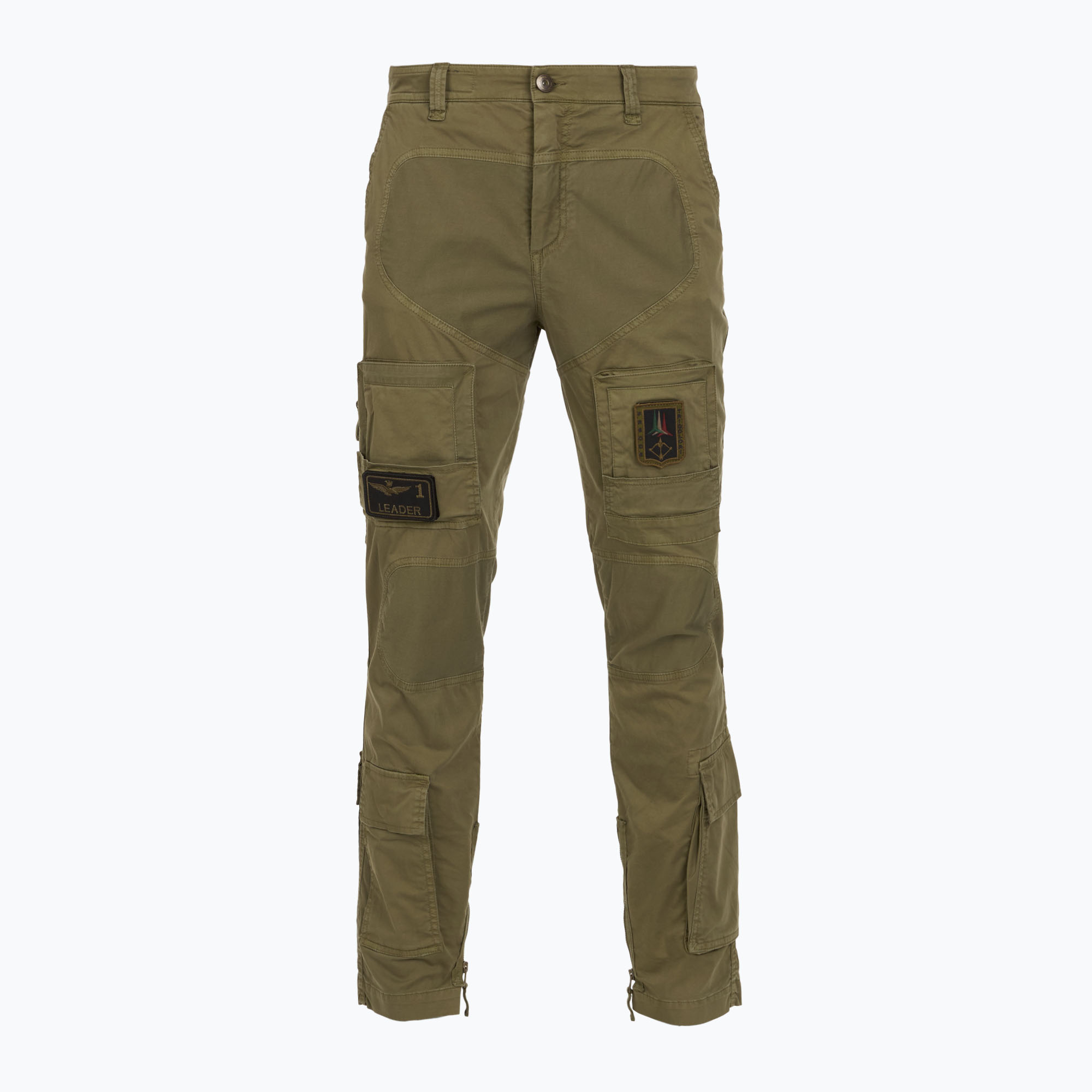 Spodnie męskie Aeronautica Militare 252PA1387UCT01493 Iconic Anti-G green 