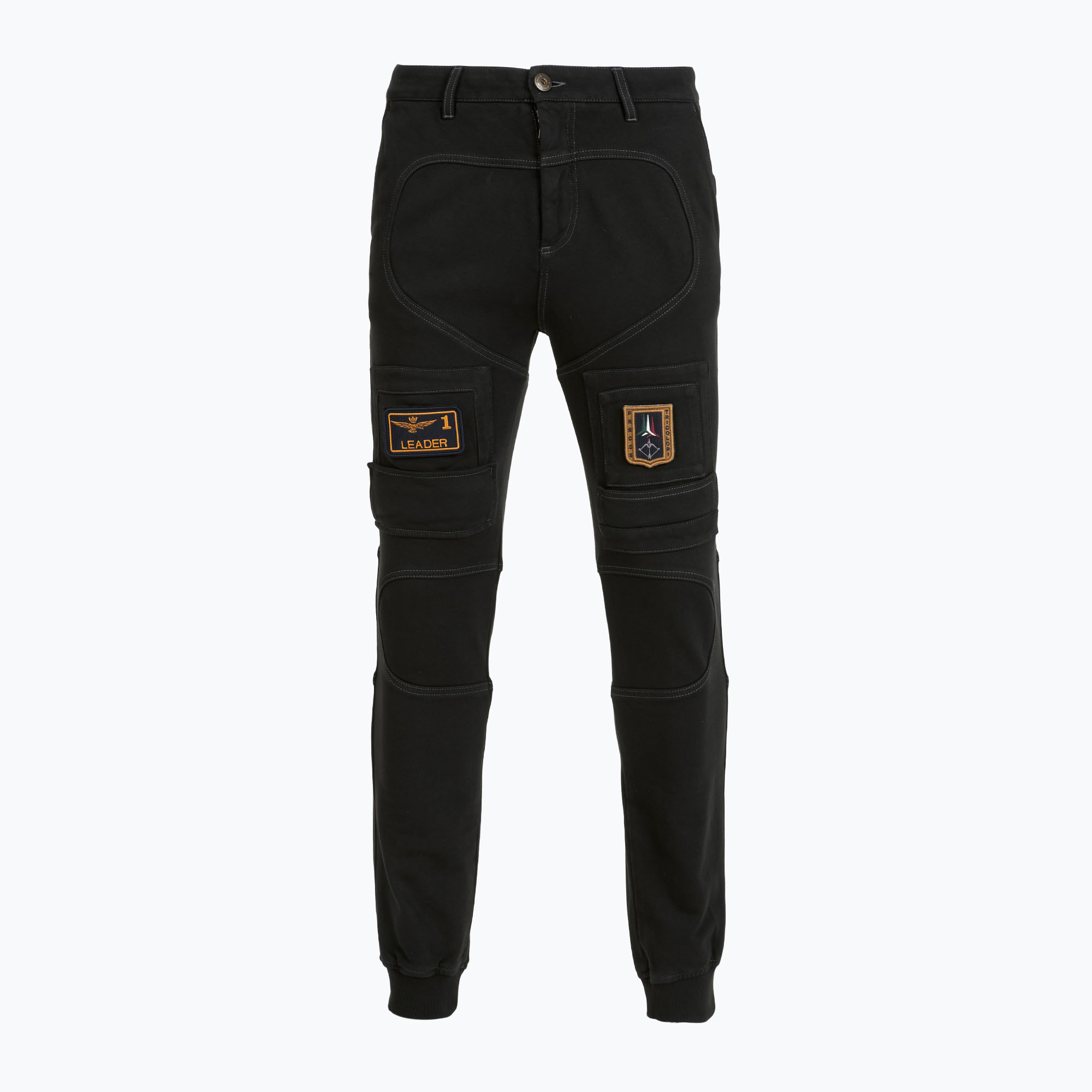 Spodnie męskie Aeronautica Militare 252PF0743UJ00505 Anti-G jet black 