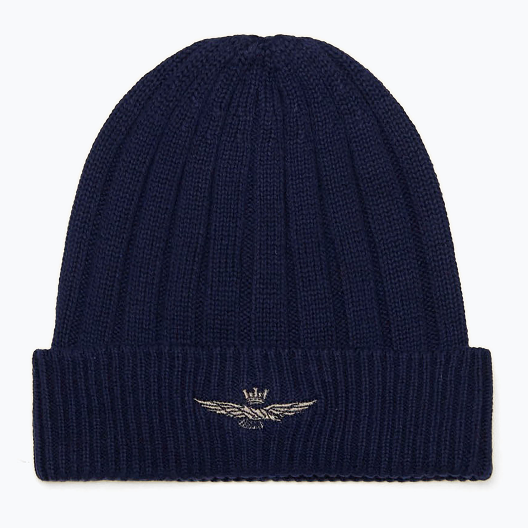 Czapka zimowa męska Aeronautica Militare 252CU0063UL00485 blu navy 