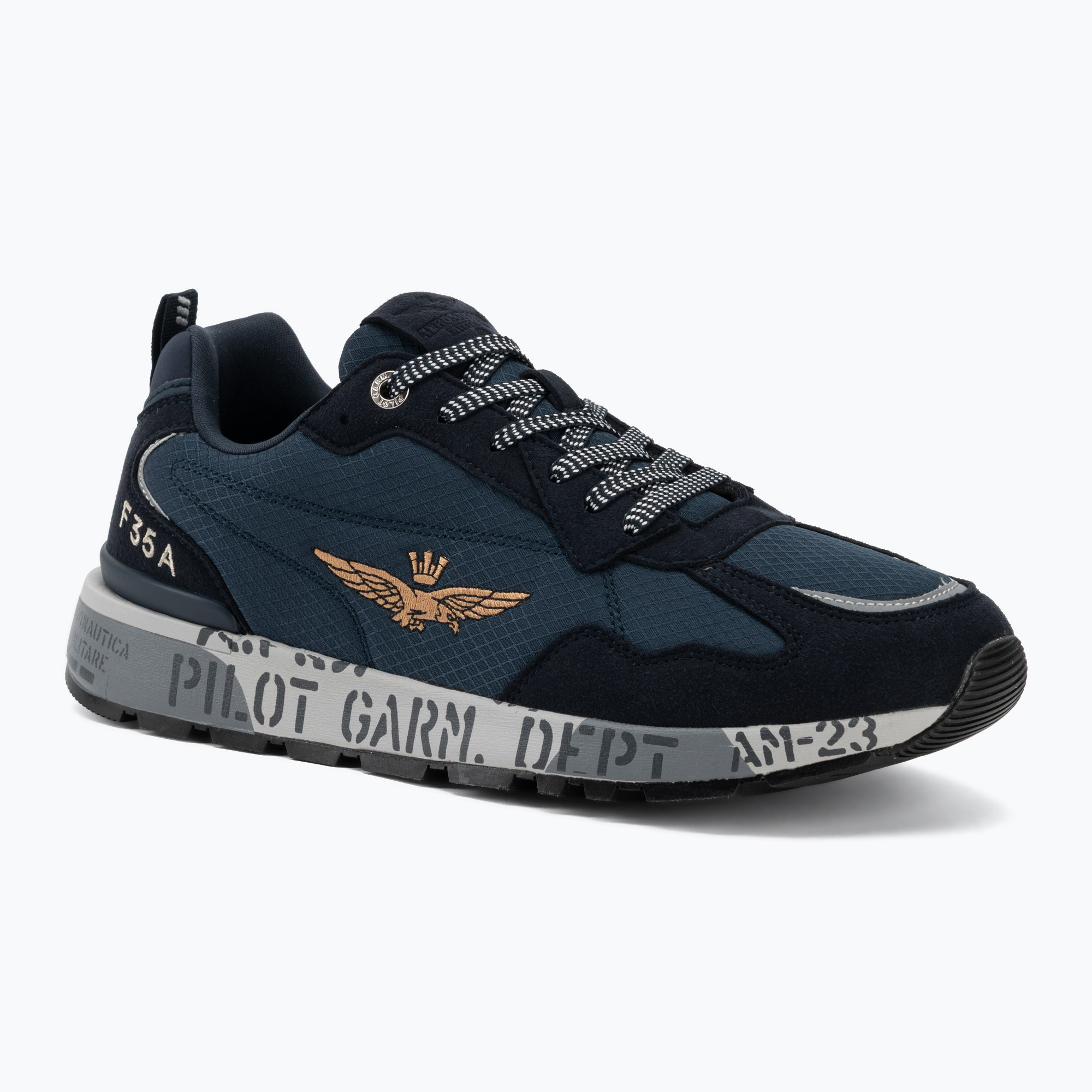 Buty męskie Aeronautica Militare SC0276UCT04327 blu navy 