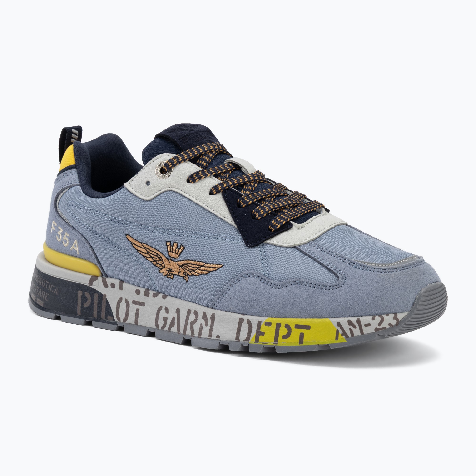 Buty męskie Aeronautica Militare SC0276UCT04327 azzurro 