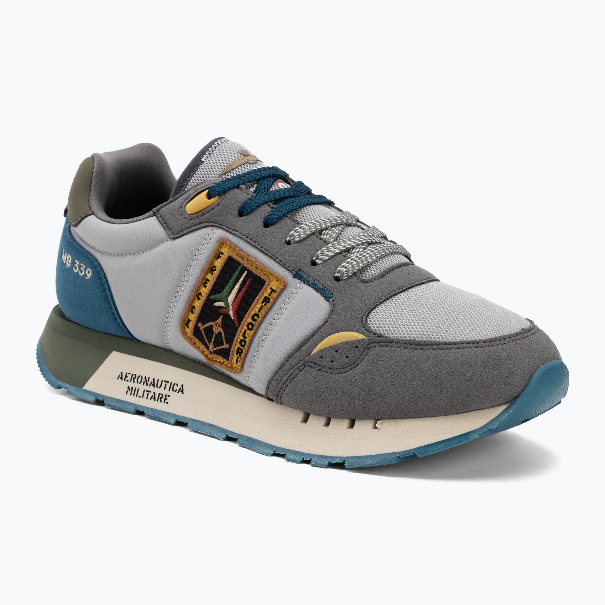 Buty męskie Aeronautica Militare SC0292UCT03331 avio/grigio 