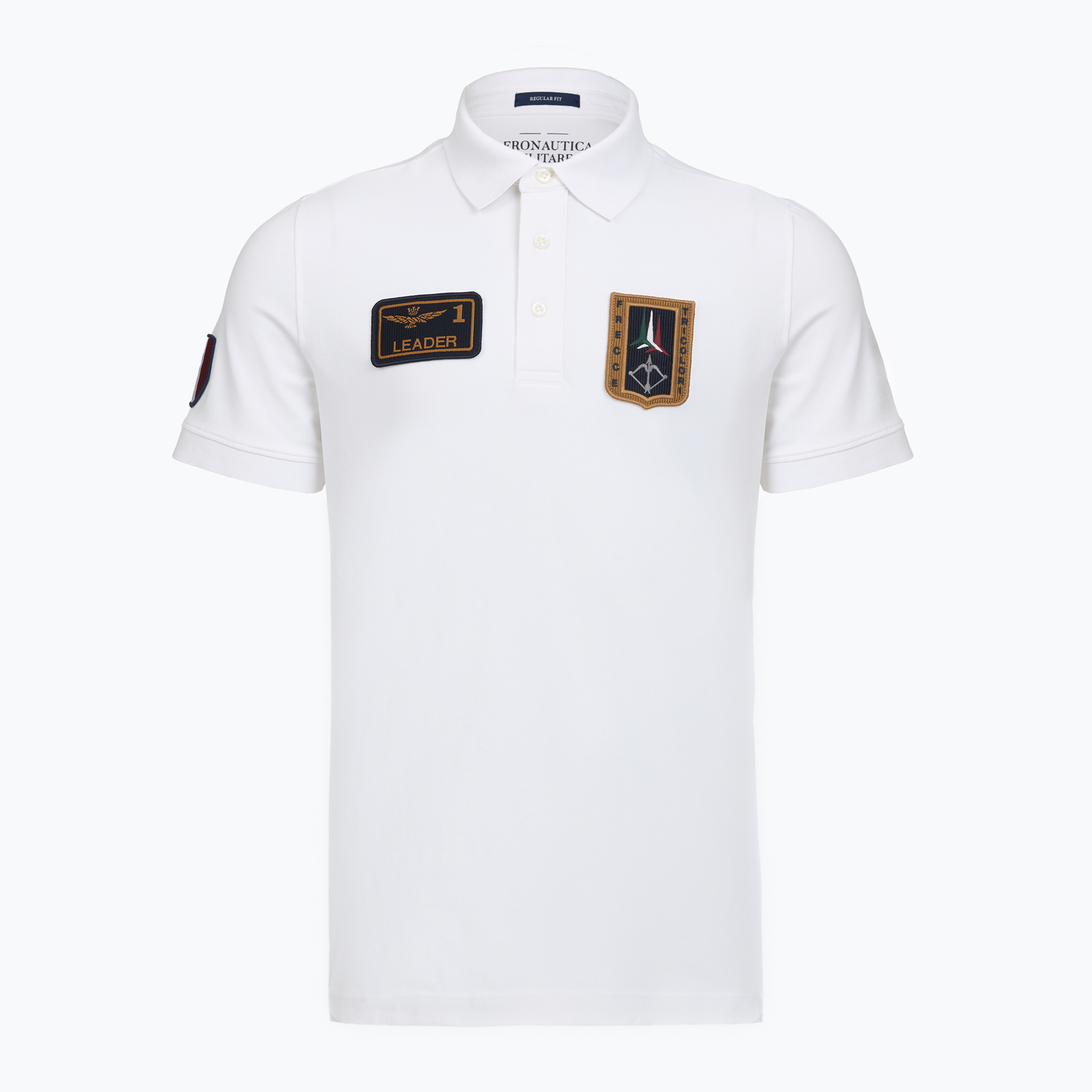Мъжка тениска Aeronautica Militare PO1927UP00191 Polo off white
