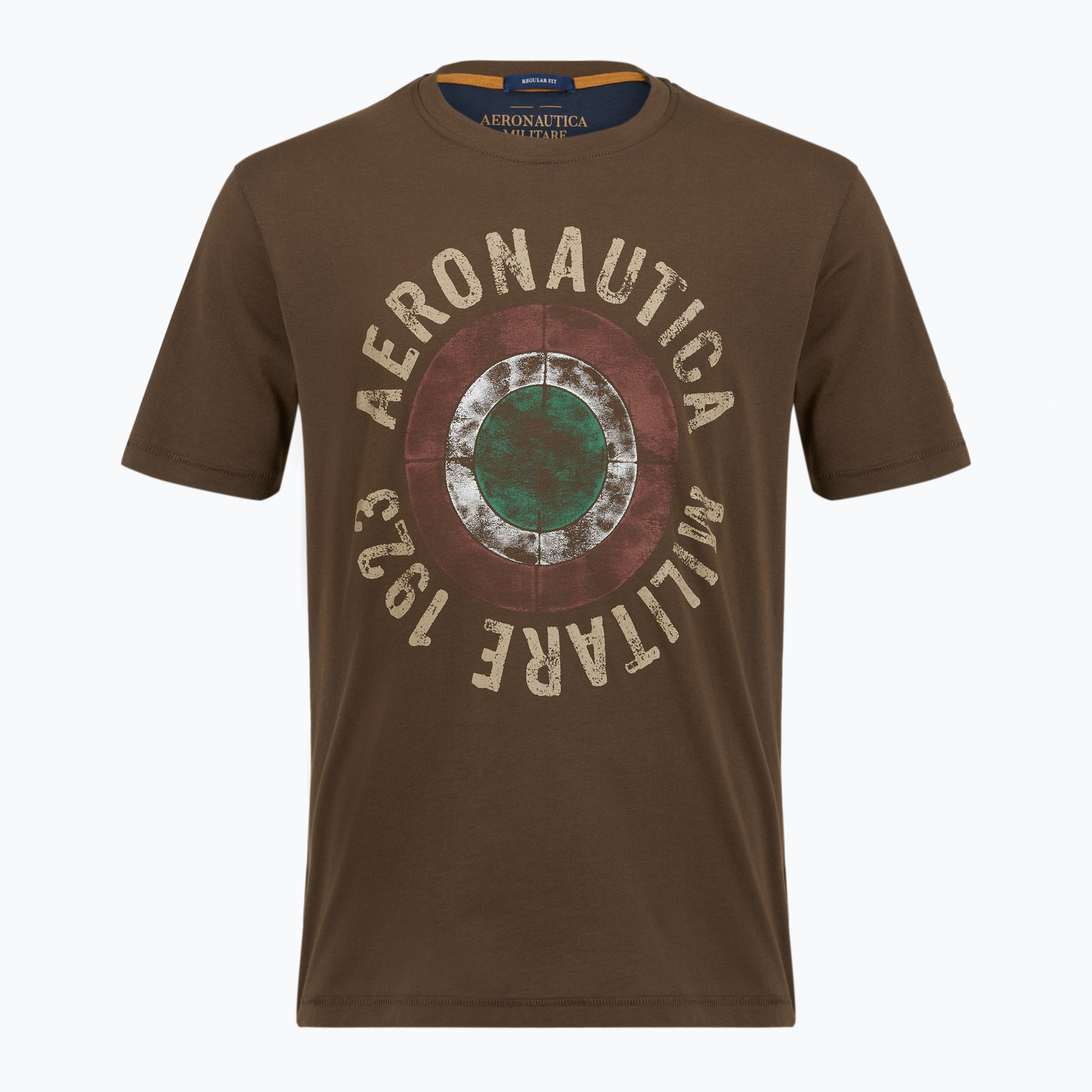 Koszulka męska Aeronautica Militare TS2538UJ00727 chestnut brown