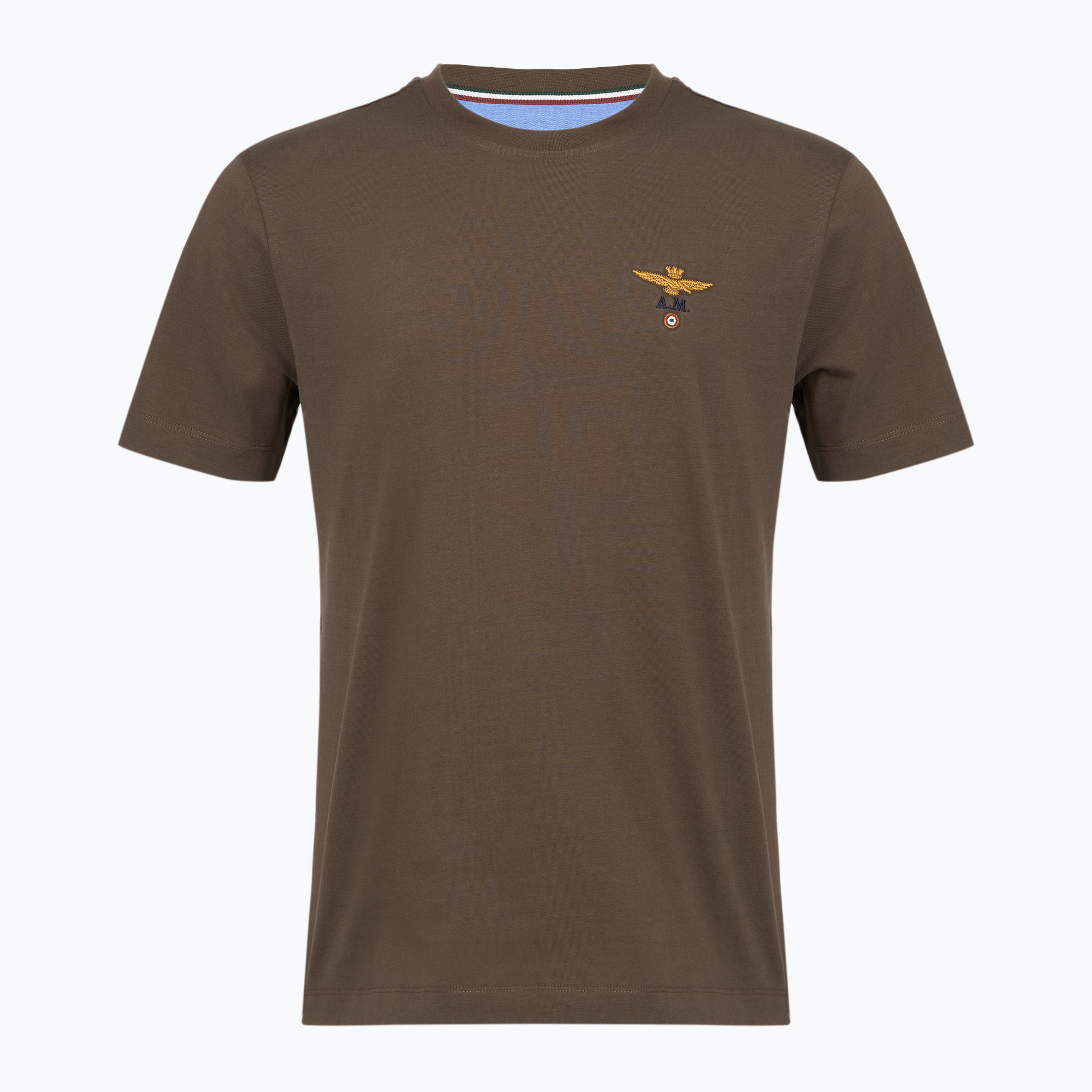 Mъжка тениска Aeronautica Militare TS1580UJ00372 chestnut brown