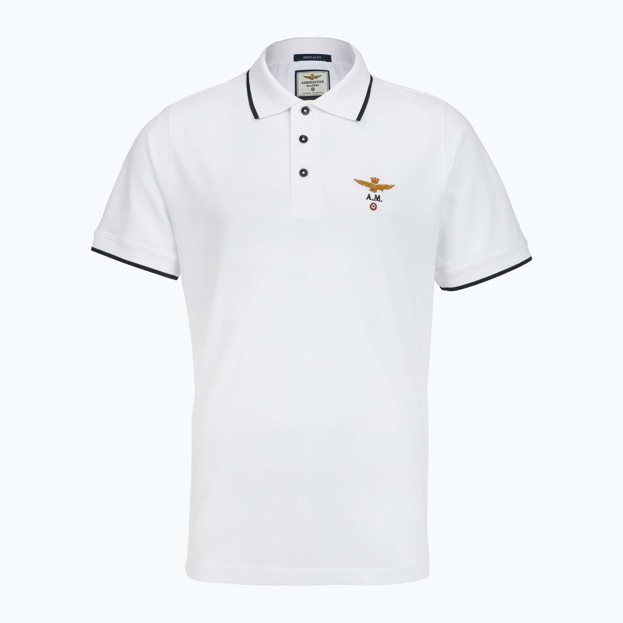 Мъжка поло тениска Aeronautica Militare 262PO1308UP00082 Polo off white