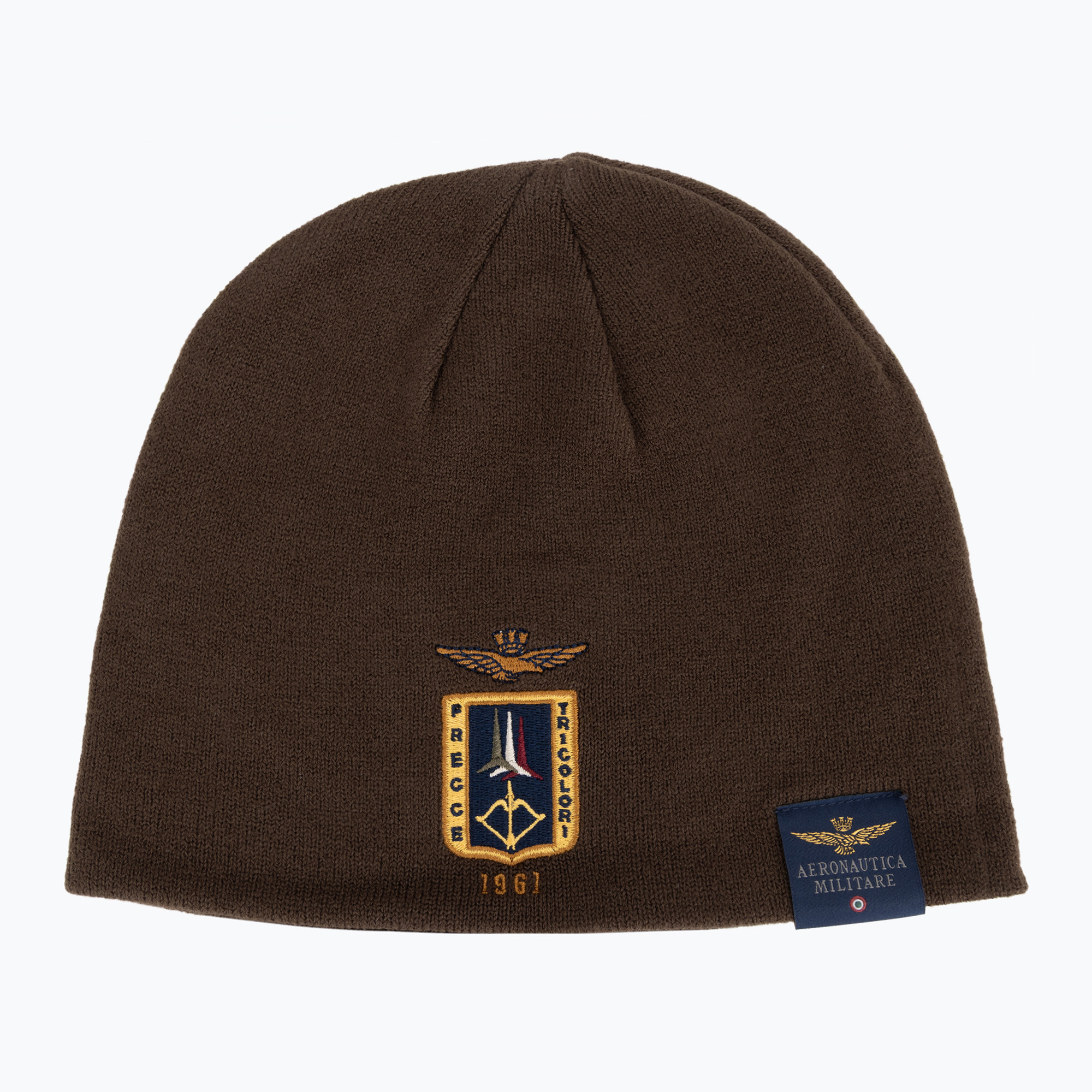 Мъжка зимна шапка Czapka Aeronautica Militare 262CU0092UL00450 chestnut brown