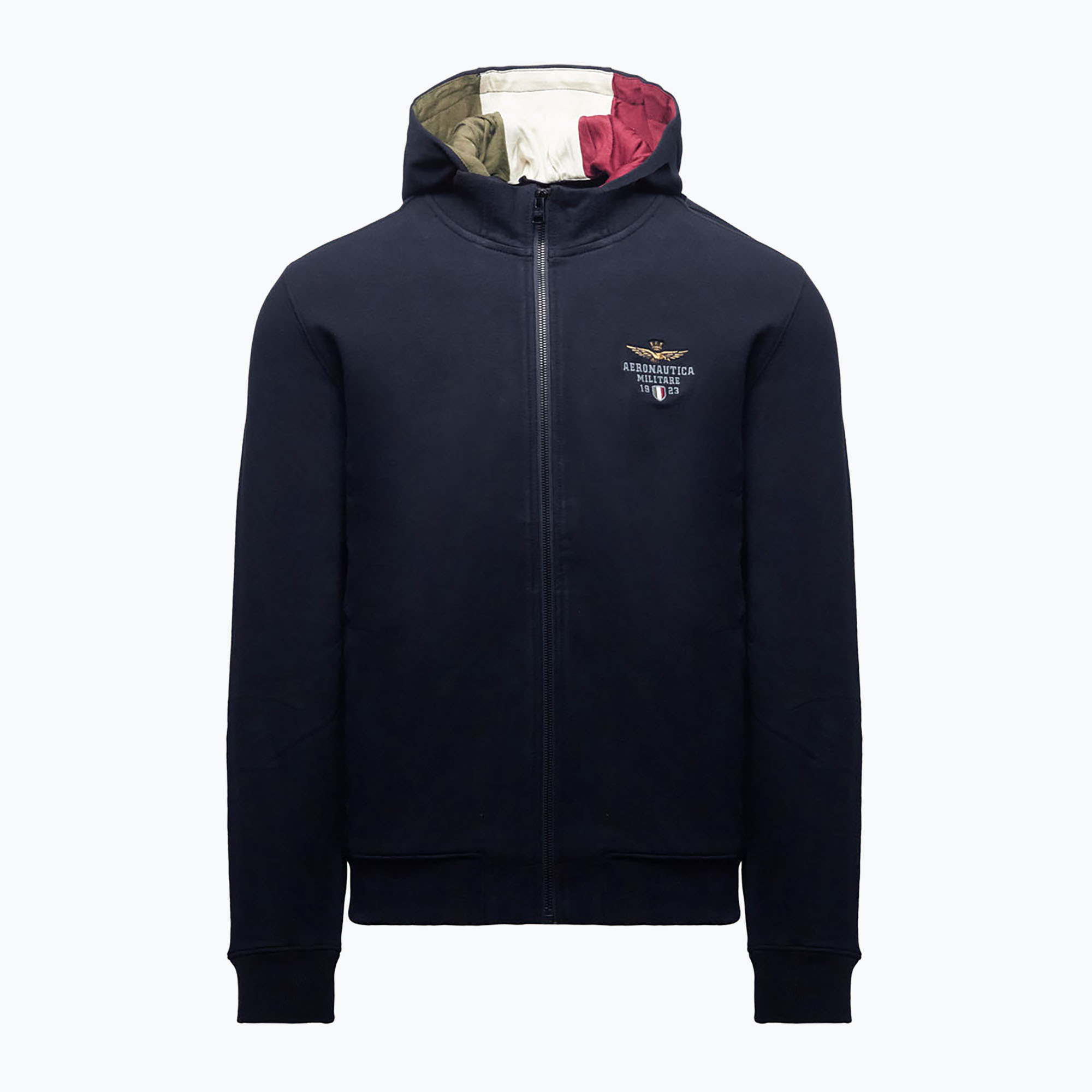 Bluză pentru bărbați Aeronautica Militare 262FE2097UF00662 Hoodie blu navy