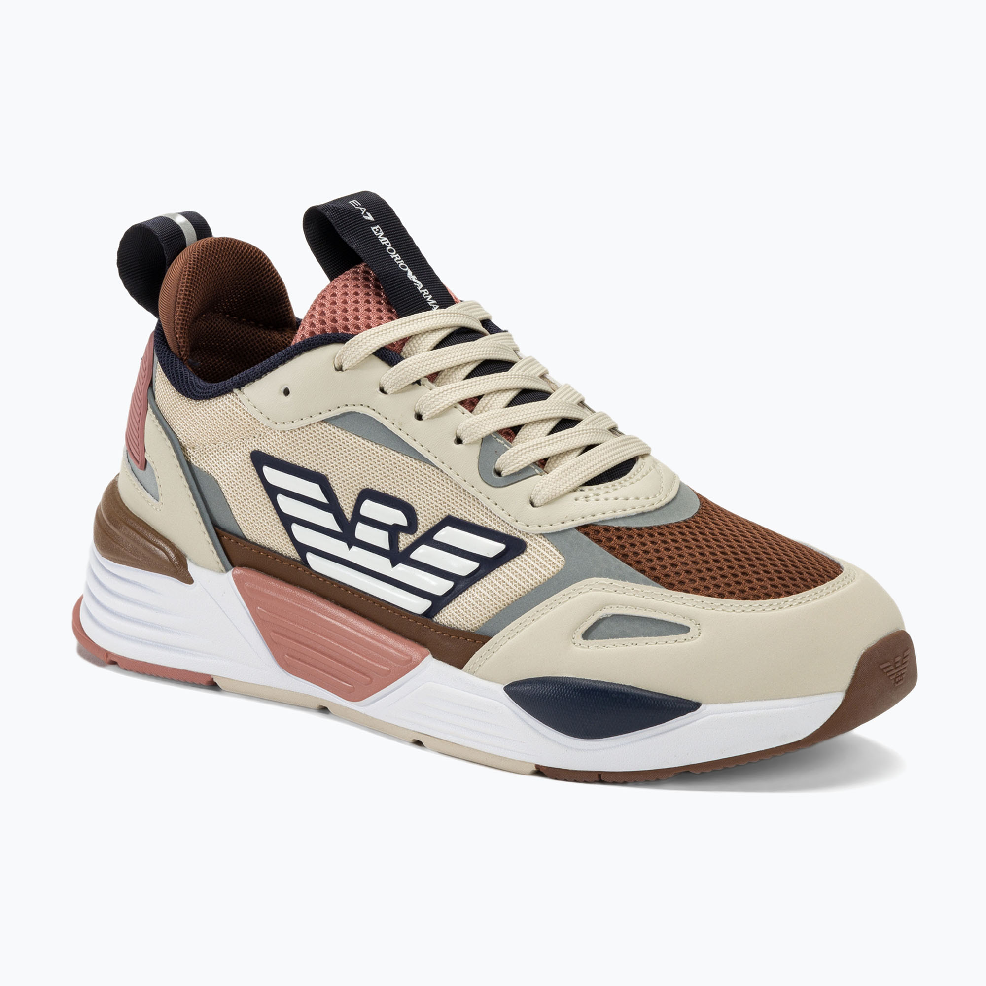 Buty EA7 Emporio Armani Ace Runner rainy day/black iris/ emperador/terracotta 