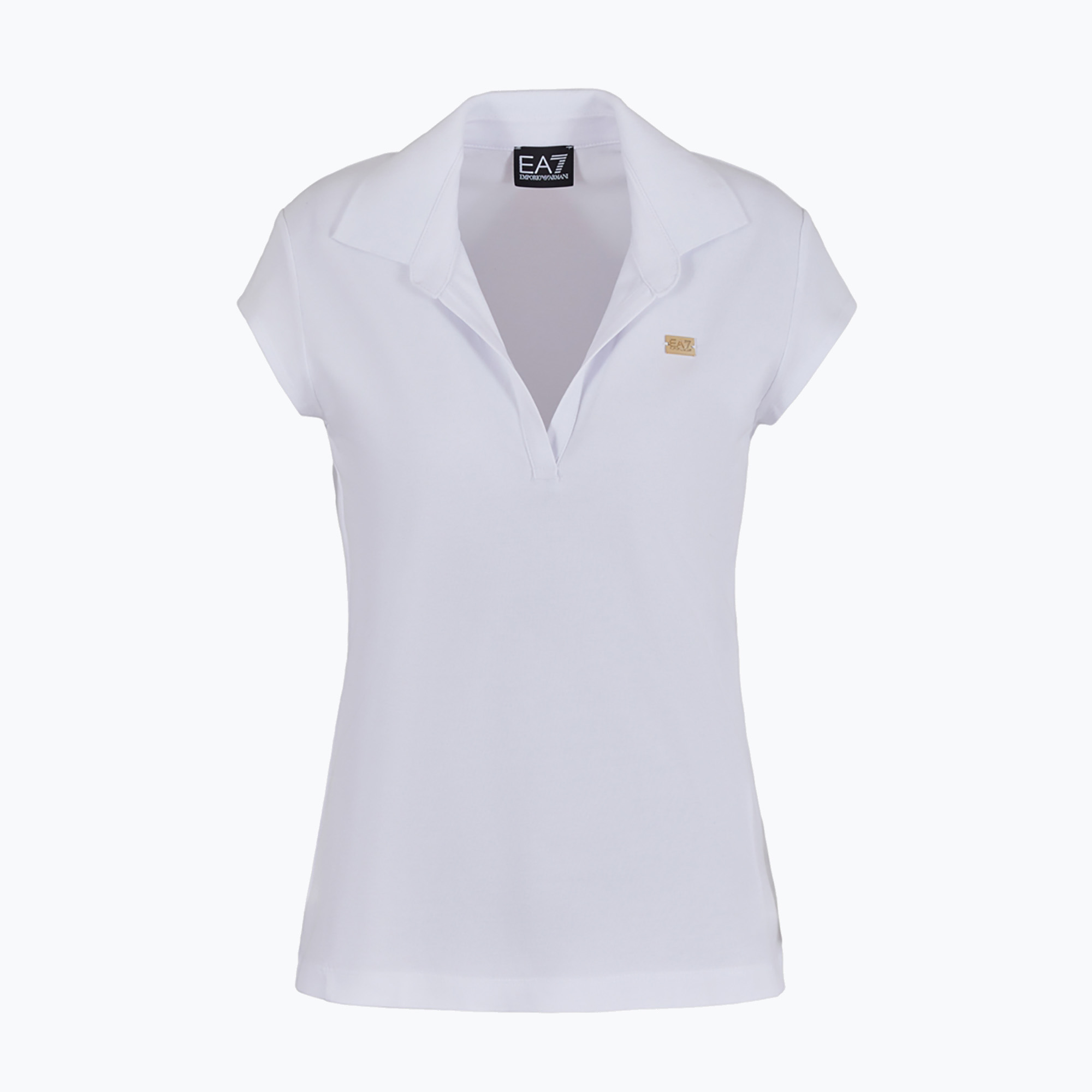 Koszulka polo damska EA7 Emporio Armani Train Costa Smeralda white 