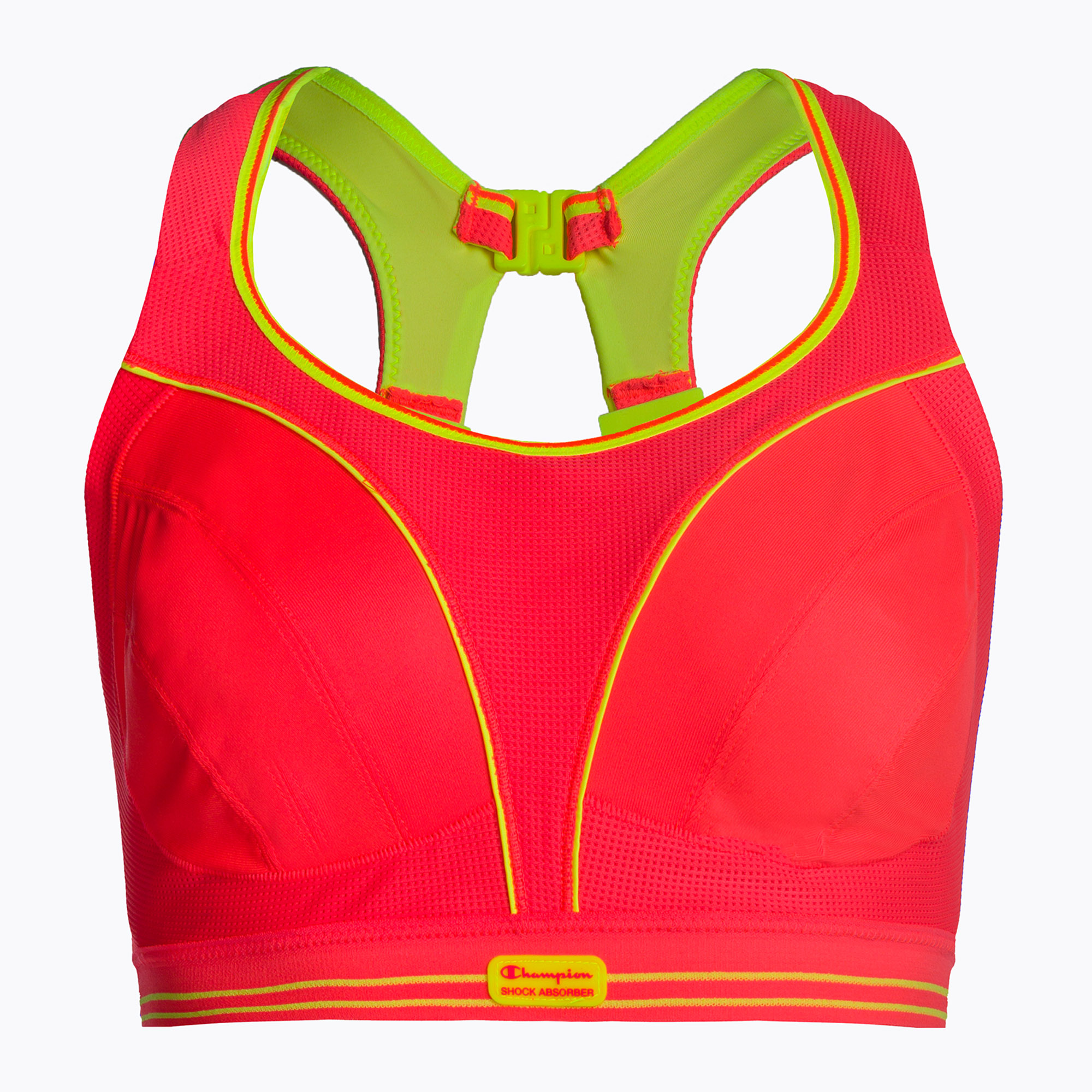 Biustonosz treningowy Shock Absorber Ultimate Run Bra fluor red 