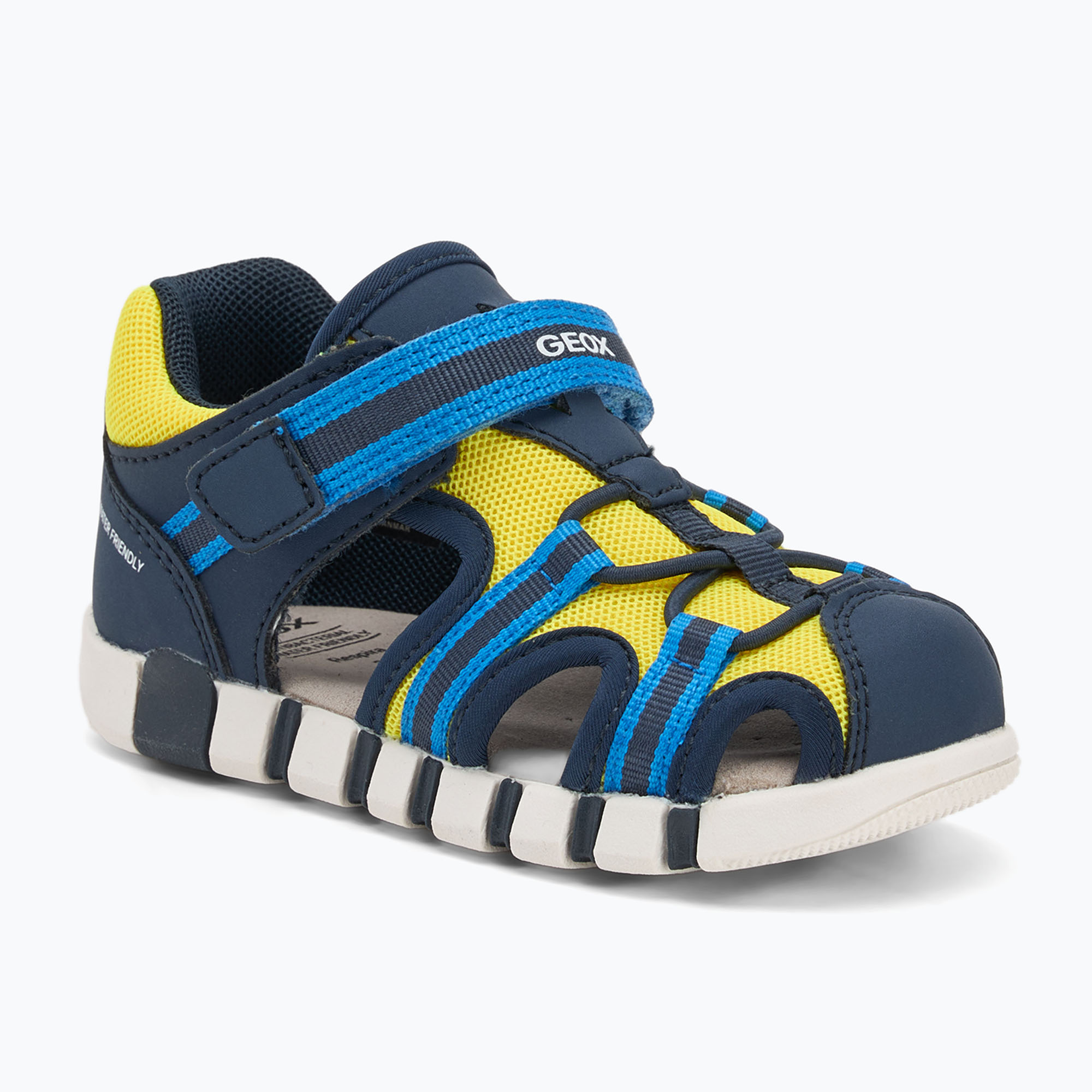 Detské sandále Geox Iupidoo navy/fluo yellow (Iupidoo B555PA05014C4502)