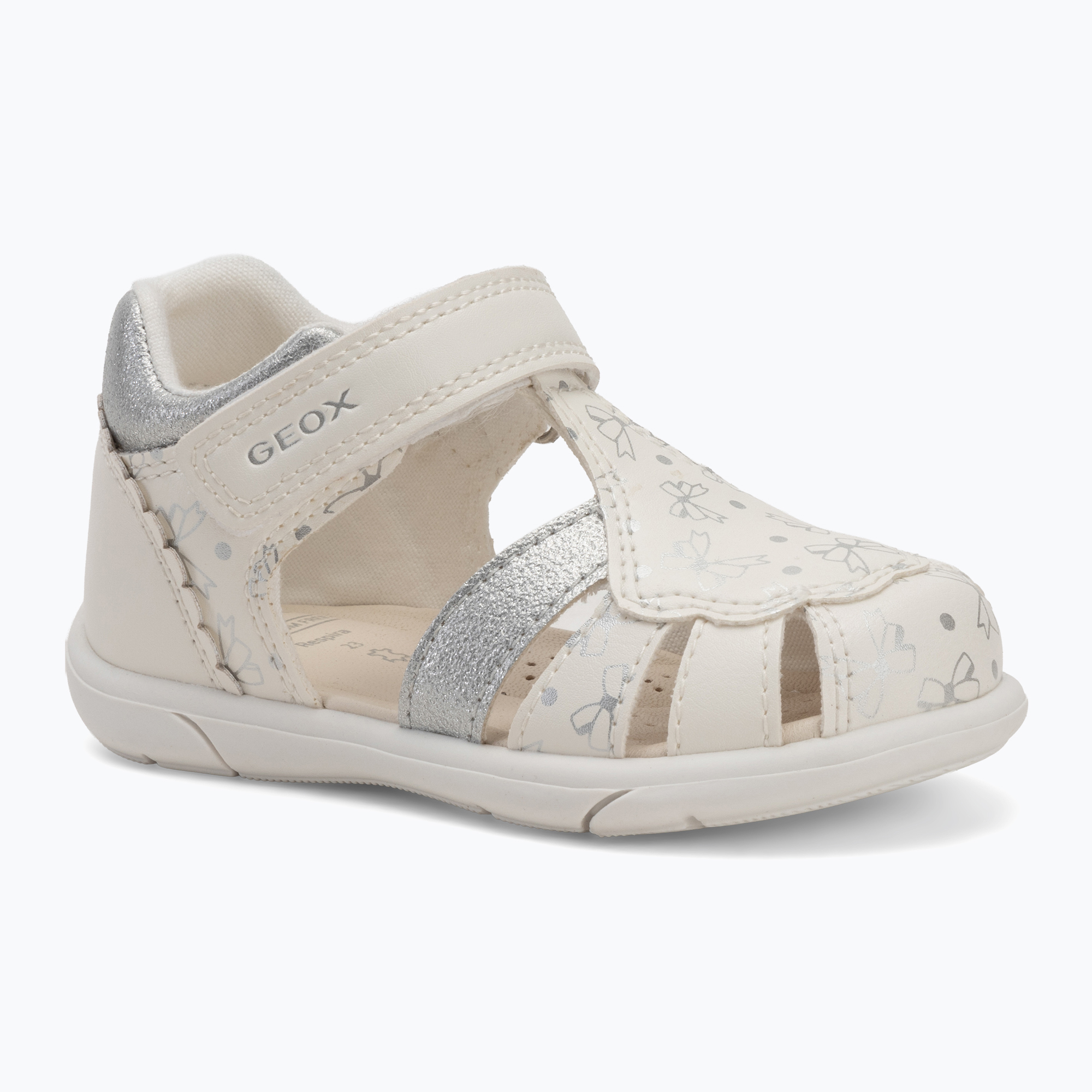 Children's sandals Geox Zapito white/silver (25 EU)