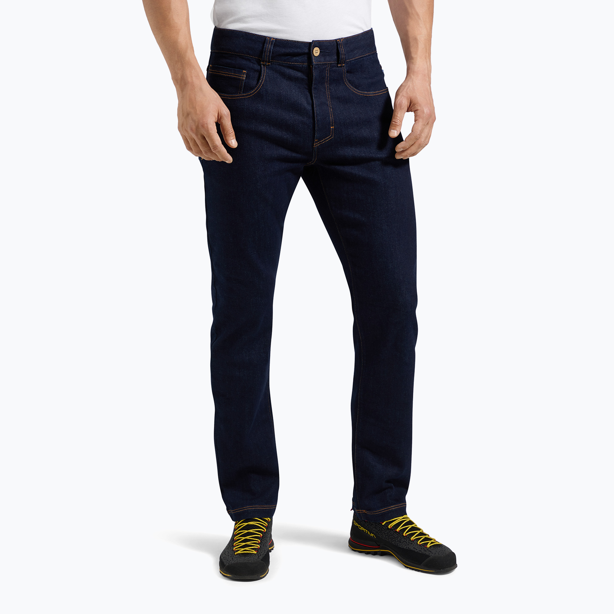 Spodnie wspinaczkowe męskie La Sportiva Eldo Jeans jeans/deep sea 