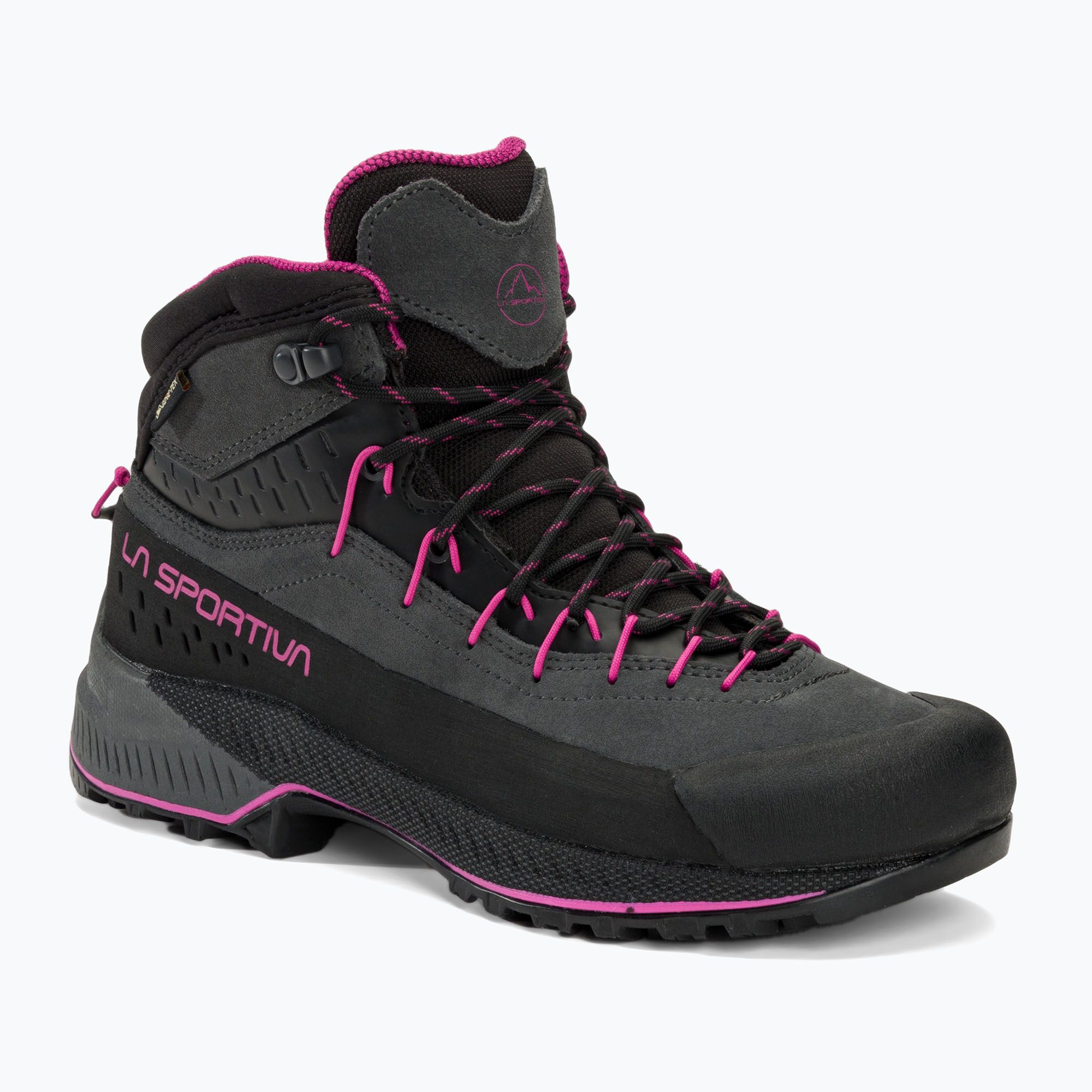 Scarpone da arrampicata da donna La Sportiva TX4 Evo Mid GTX carbon/springtime (37.5 EU) (TX4 Evo Mid GTX ZFAS045900411)