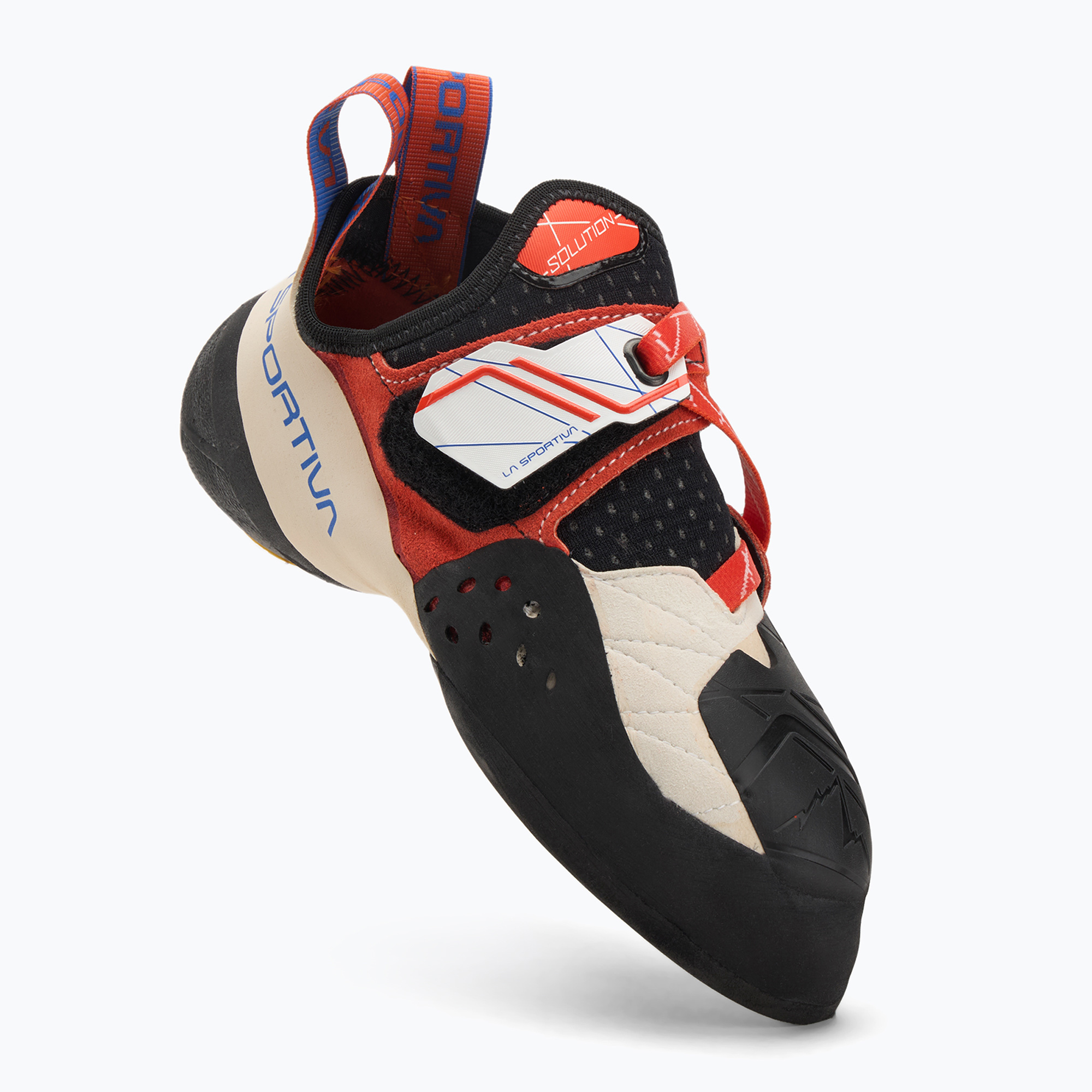 Scarpa da arrampicata La Sportiva donna Solution white/lily orange (37.5 EU) (Solution ZFCS057W00O03)