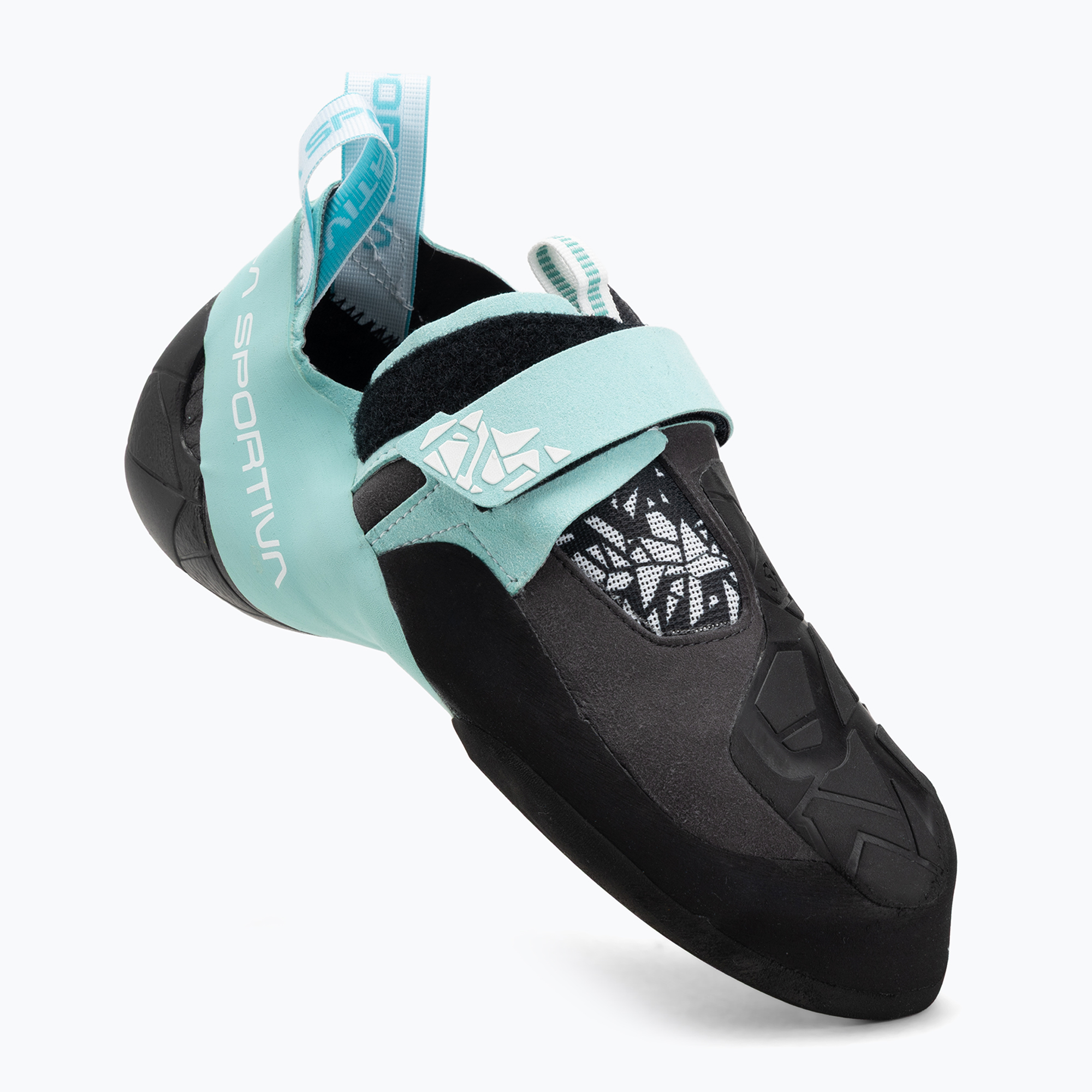 Дамски обувки за катерене La Sportiva Skwama Vegan carbon/turquoise