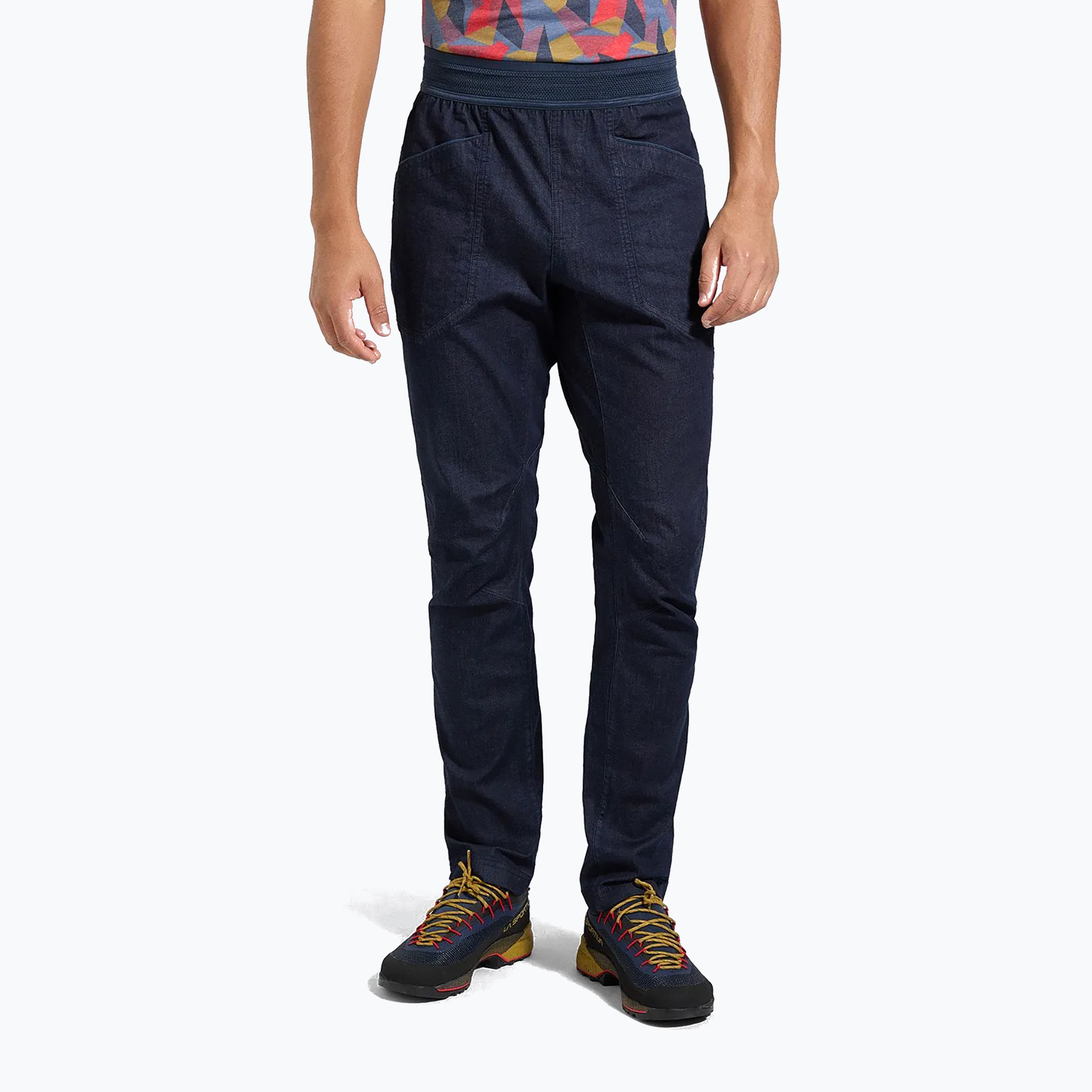 Spodnie wspinaczkowe męskie La Sportiva Cave Jeans denim/night sky 