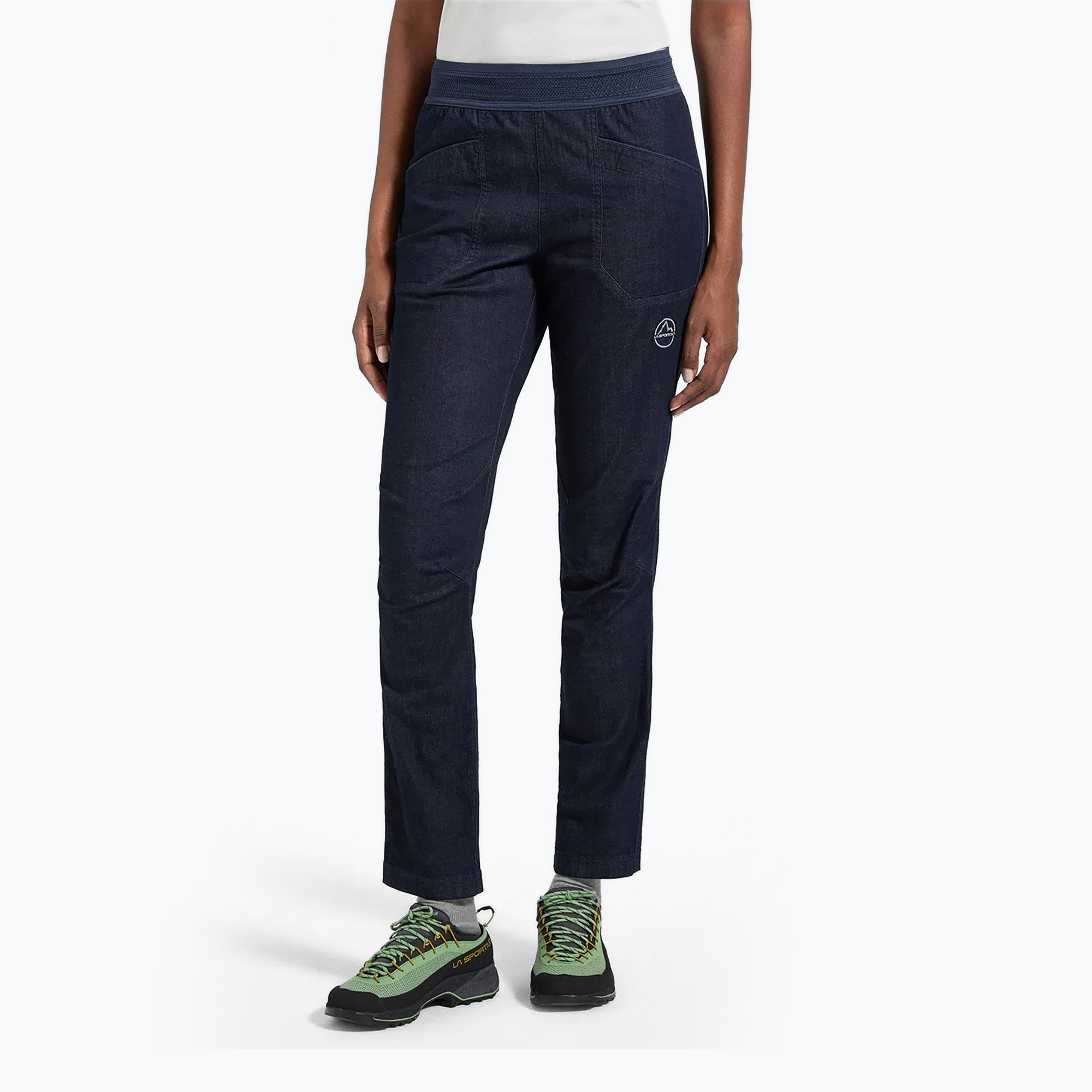 Spodnie wspinaczkowe damskie La Sportiva Cave Jeans denim/night sky 