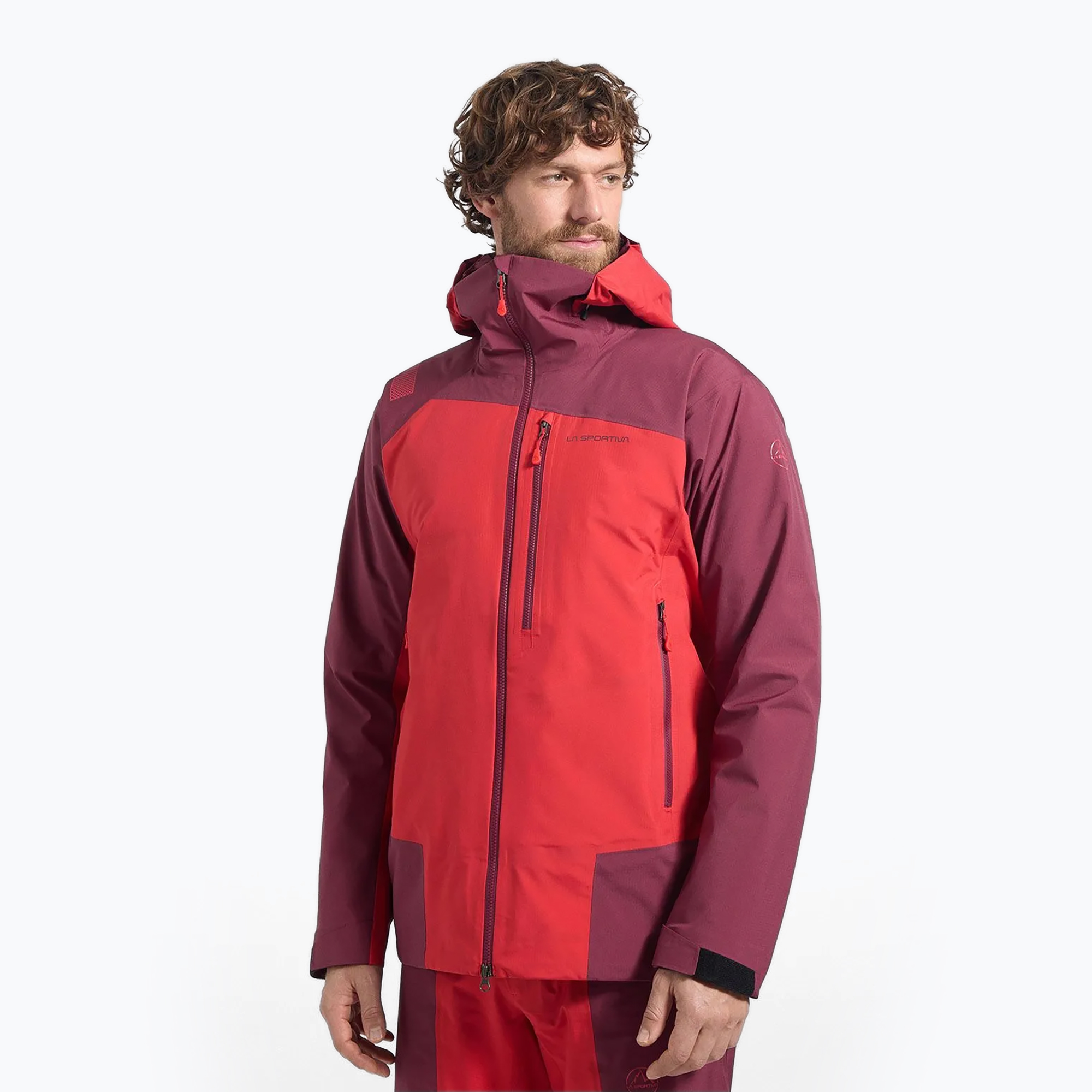 Kurtka hybrydowa męska La Sportiva Alpine Guide GTX Perfomance mountain red/redwood 