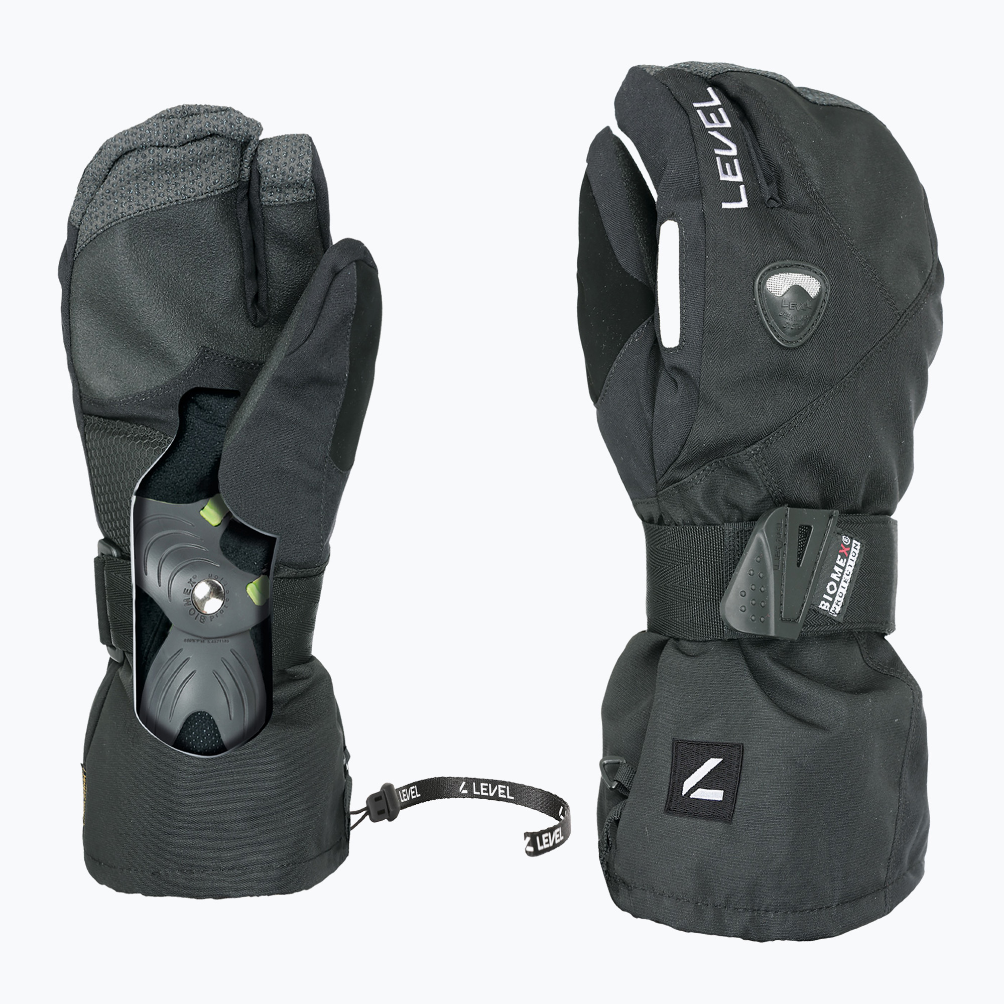 Мъжки скиорски ръкавици Level Fly Trigger black