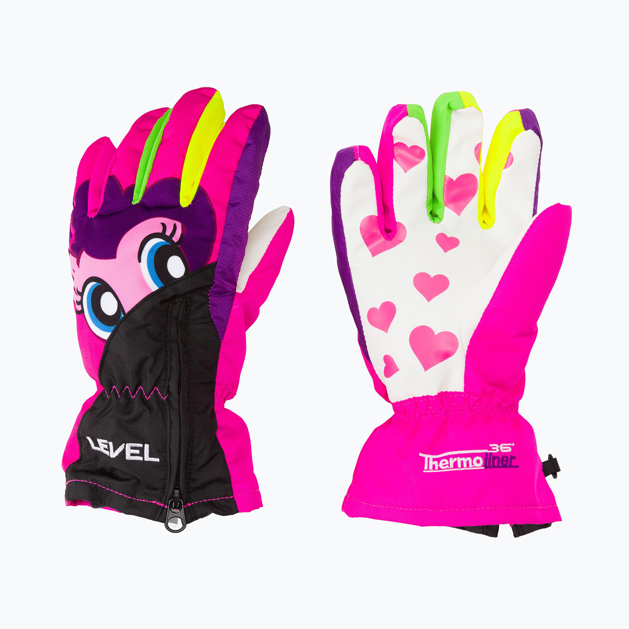 Level Lucky Kinder Snowboardhandschuhe rosa 4146