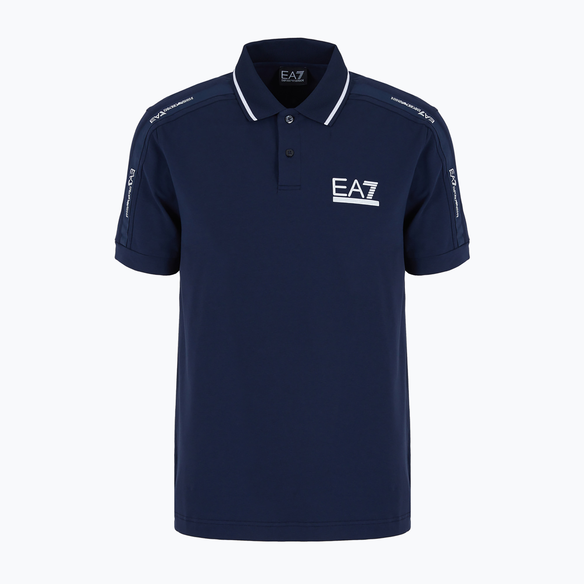Koszulka polo męska EA7 Emporio Armani Train Visibility navy blue 