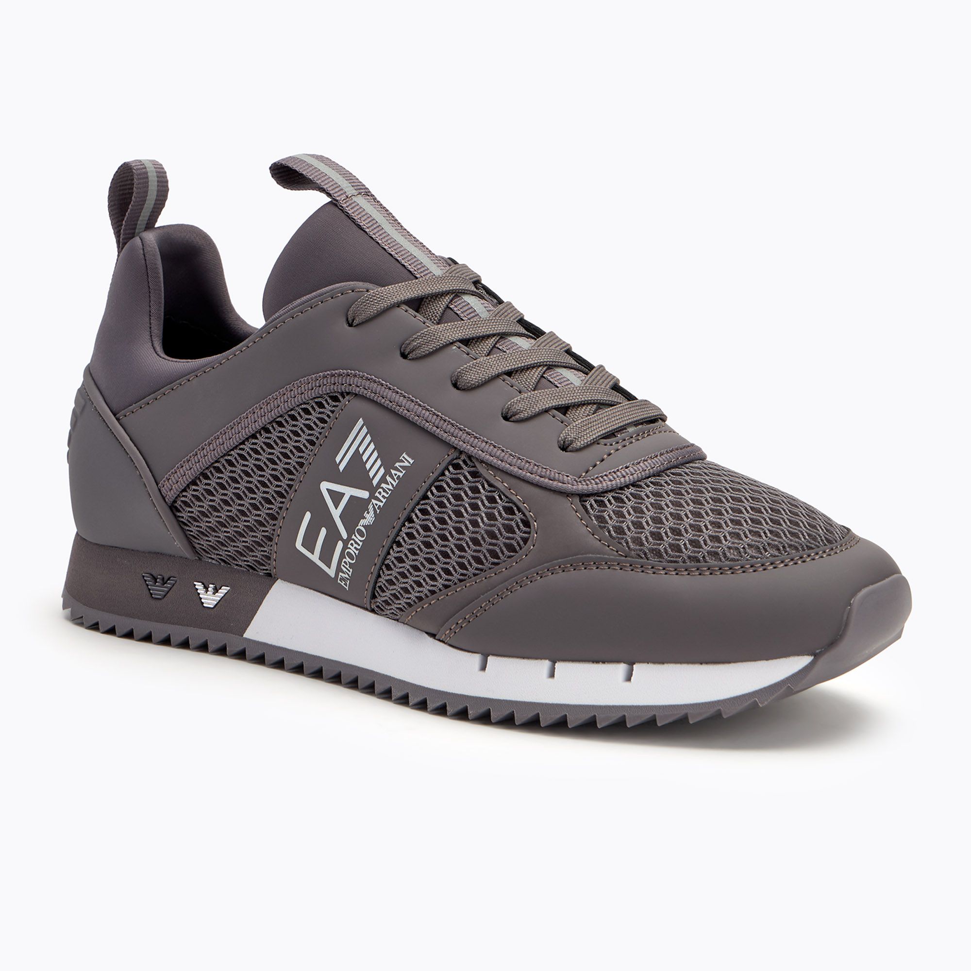 Buty EA7 Emporio Armani Black & White Laces volcanic glass/ silver 