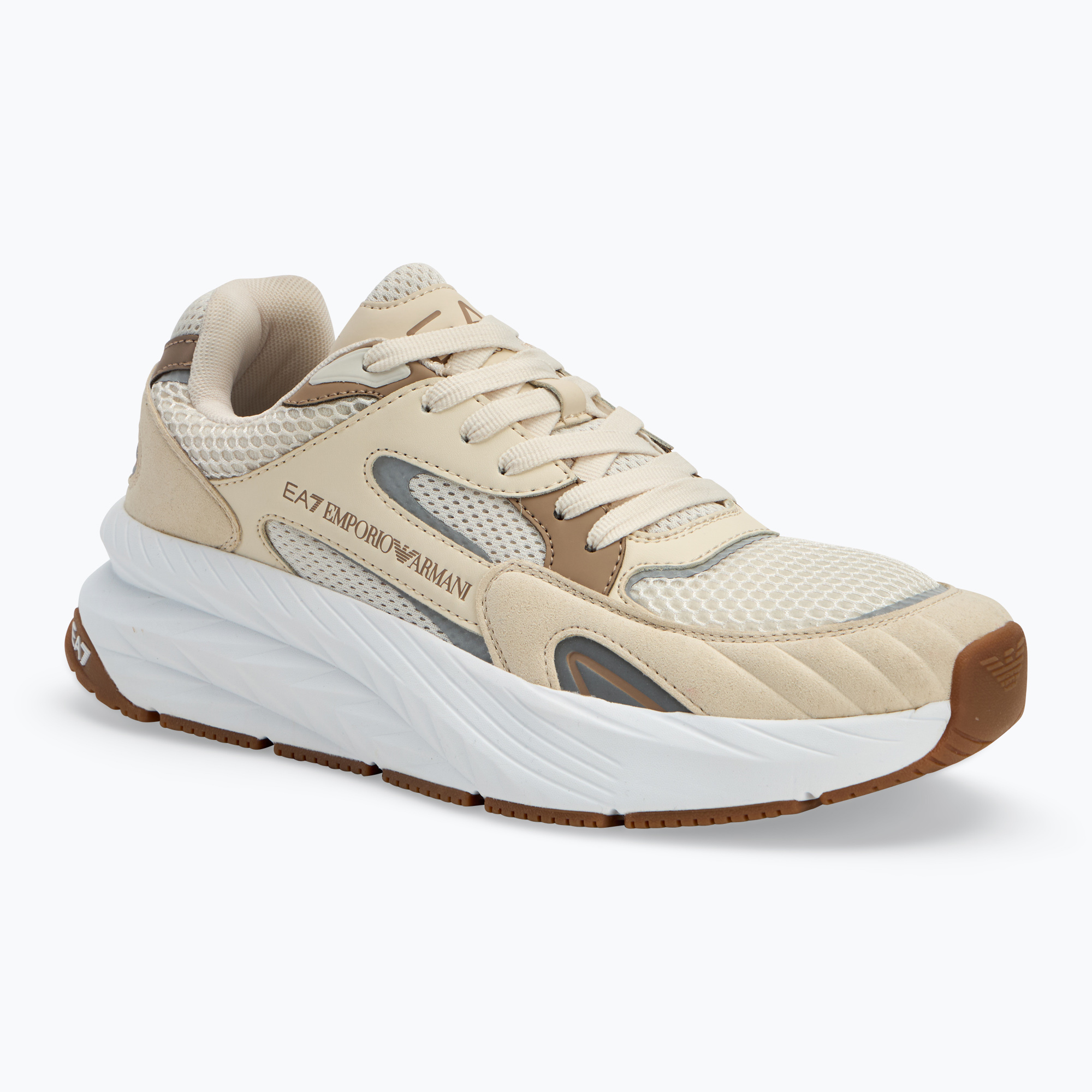 Buty EA7 Emporio Armani Crusher Sonic Mix whitecap grey/ portabella/ offwhite 