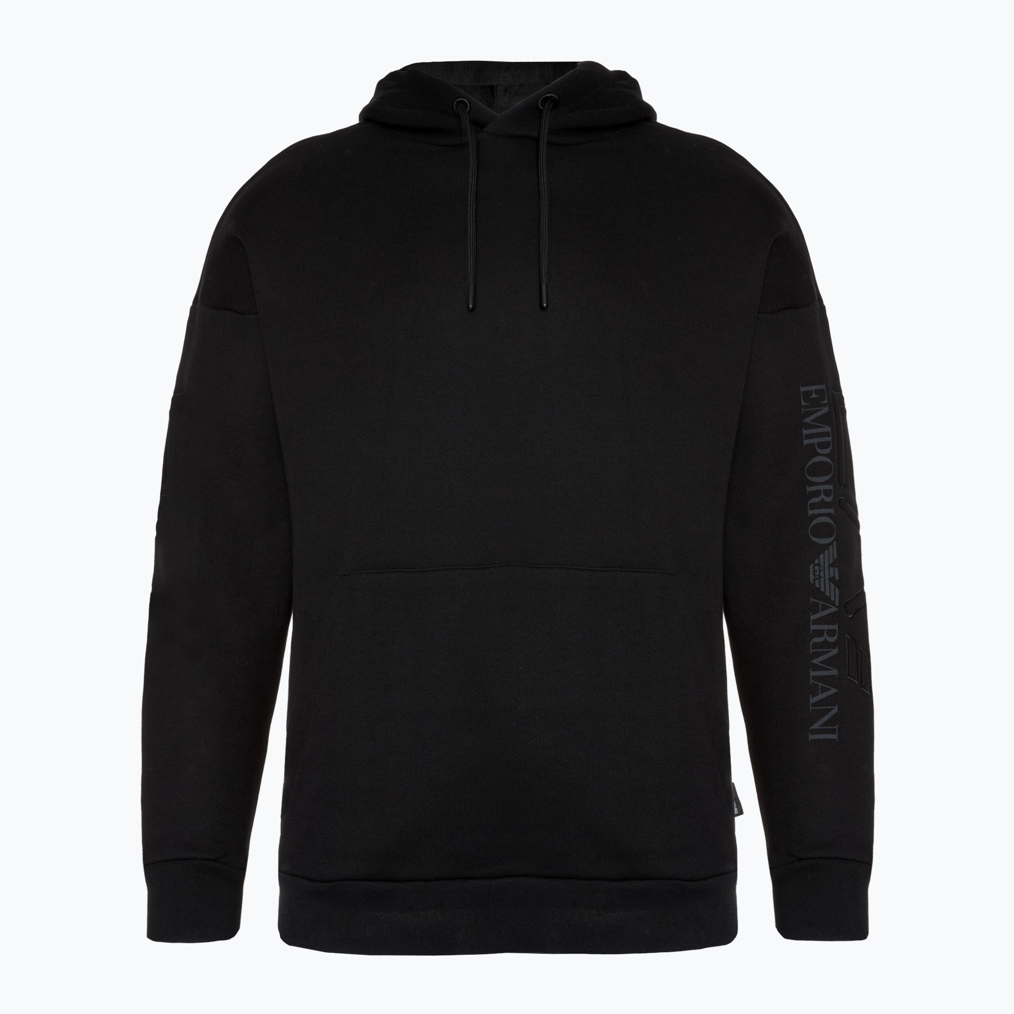 EA7 Emporio Armani Train Logo Series Felpa Coft con ricamo nero