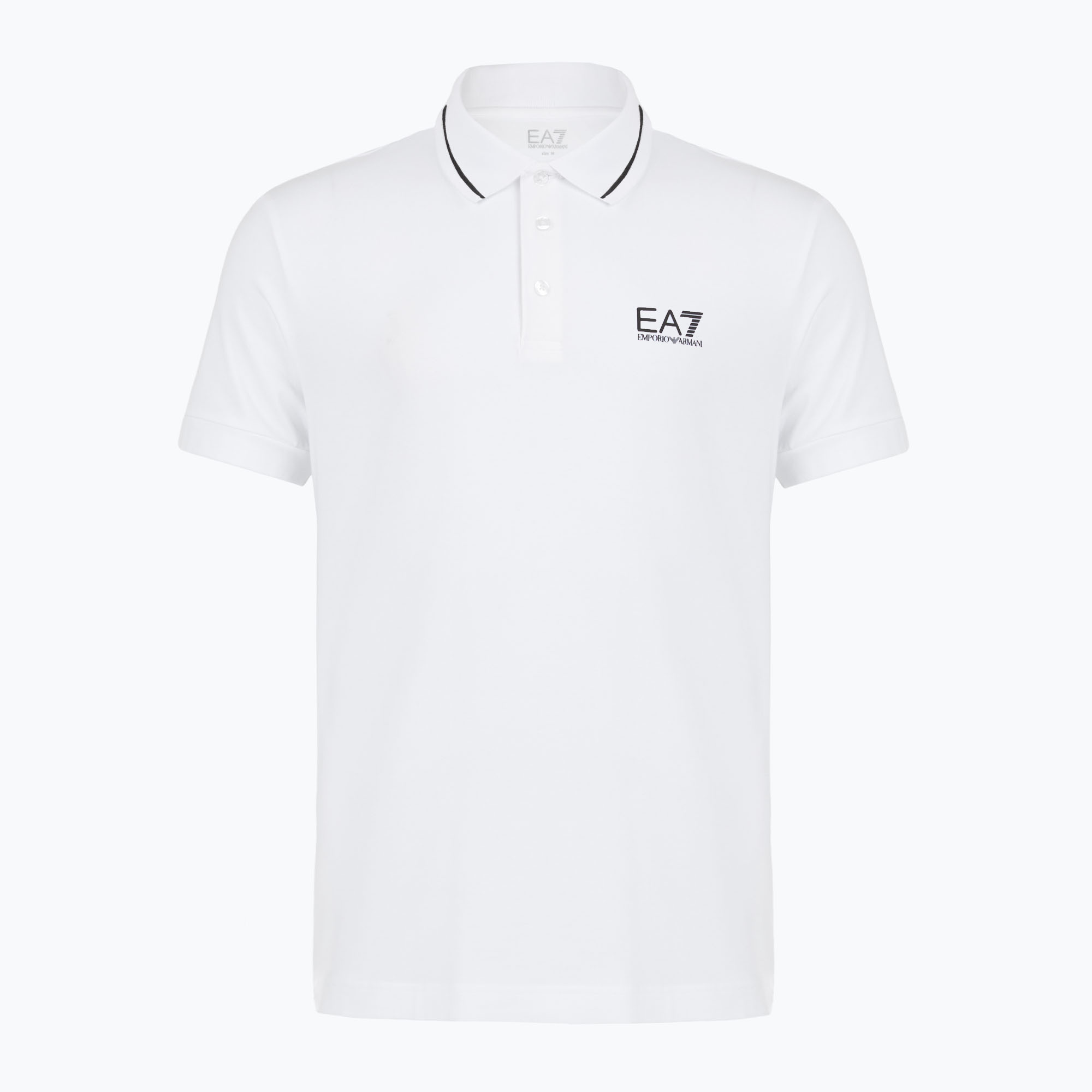 Koszulka polo męska EA7 Emporio Armani Core Identity Piqué Polo white 