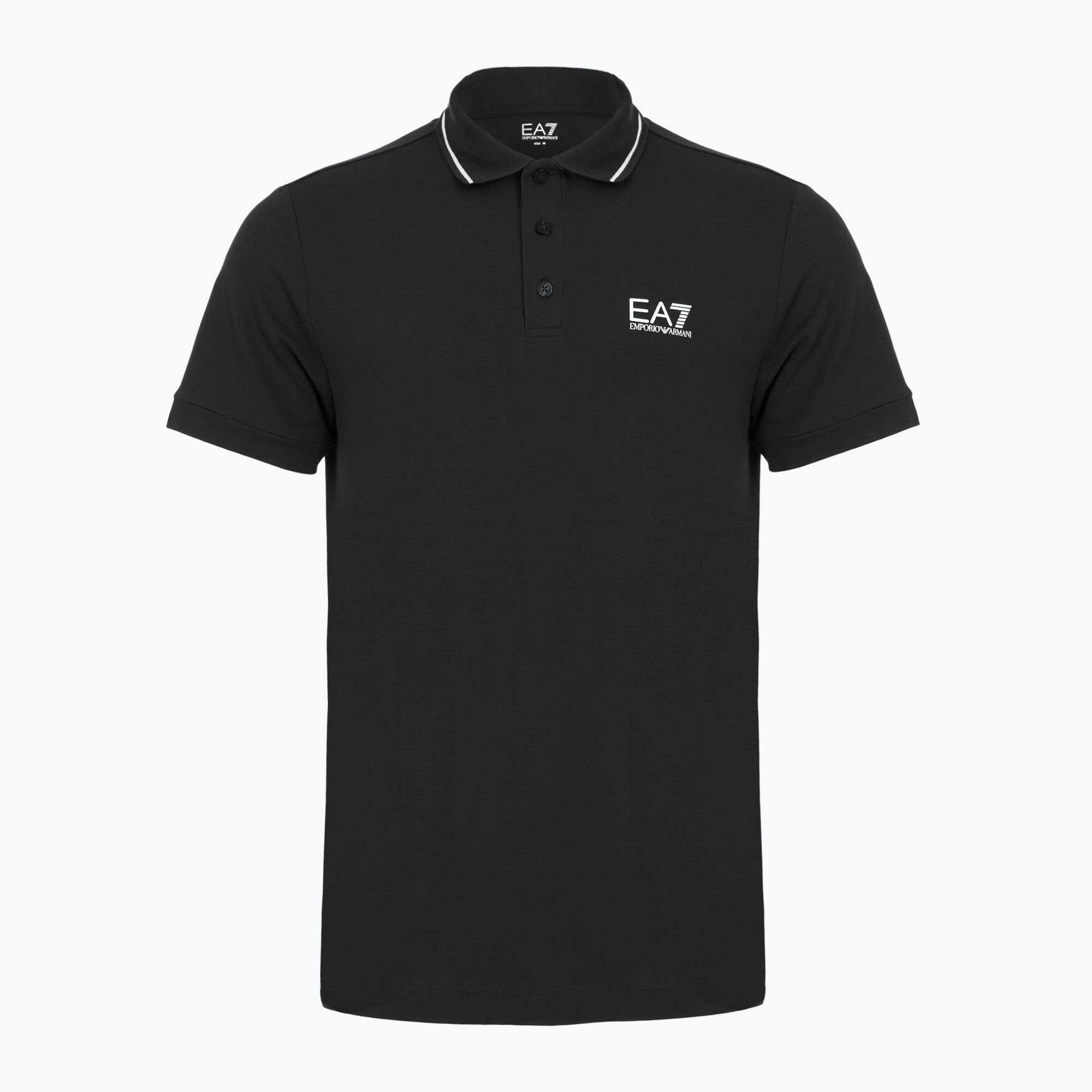 Koszulka polo męska EA7 Emporio Armani Core Identity Piqué Polo black 