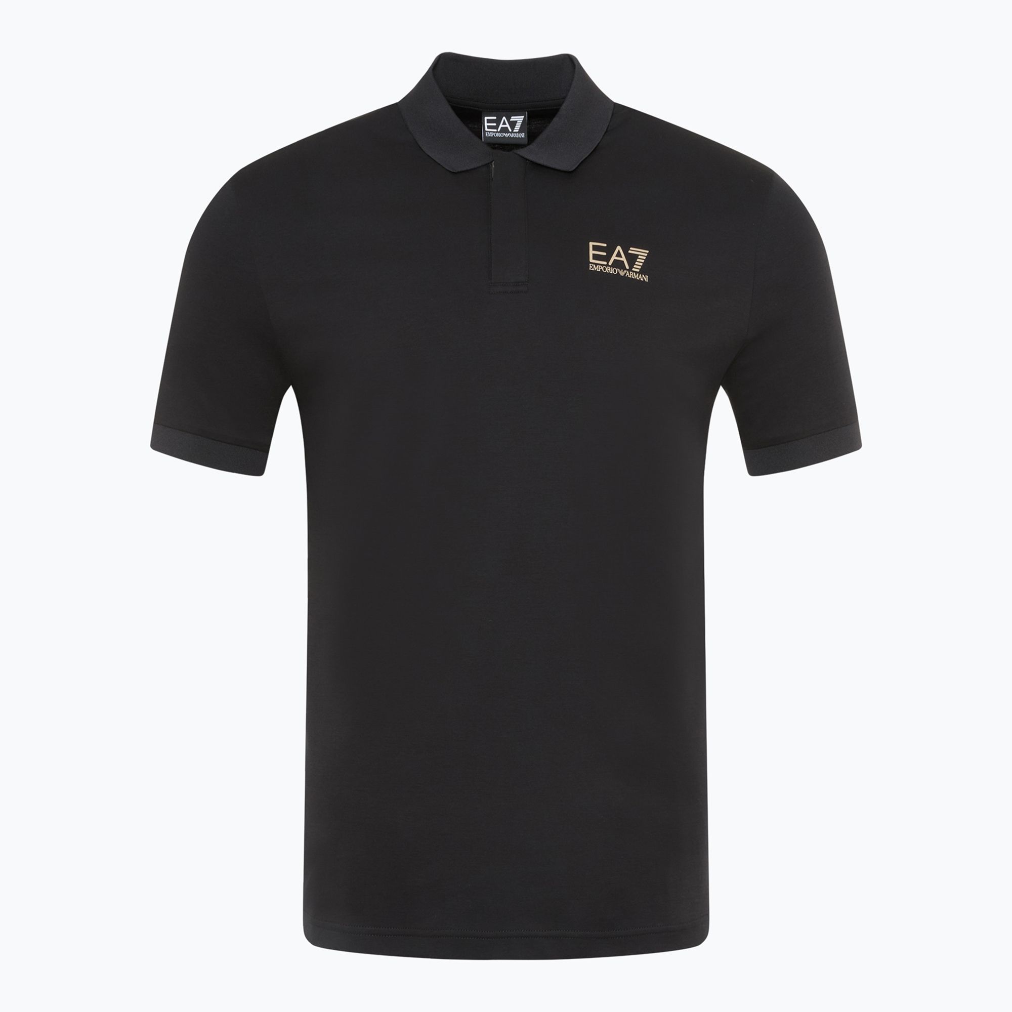 Koszulka męska EA7 Emporio Armani Train 7 Lines Polo black 0200 