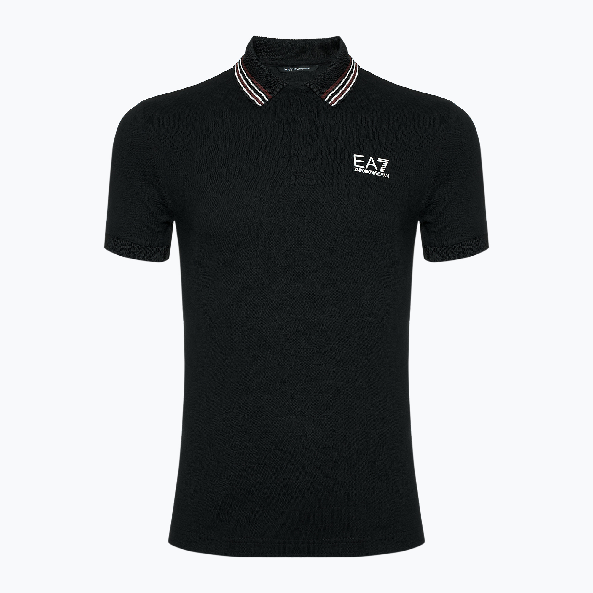 Koszulka męska EA7 Emporio Armani Golf Pro Polo Check black 