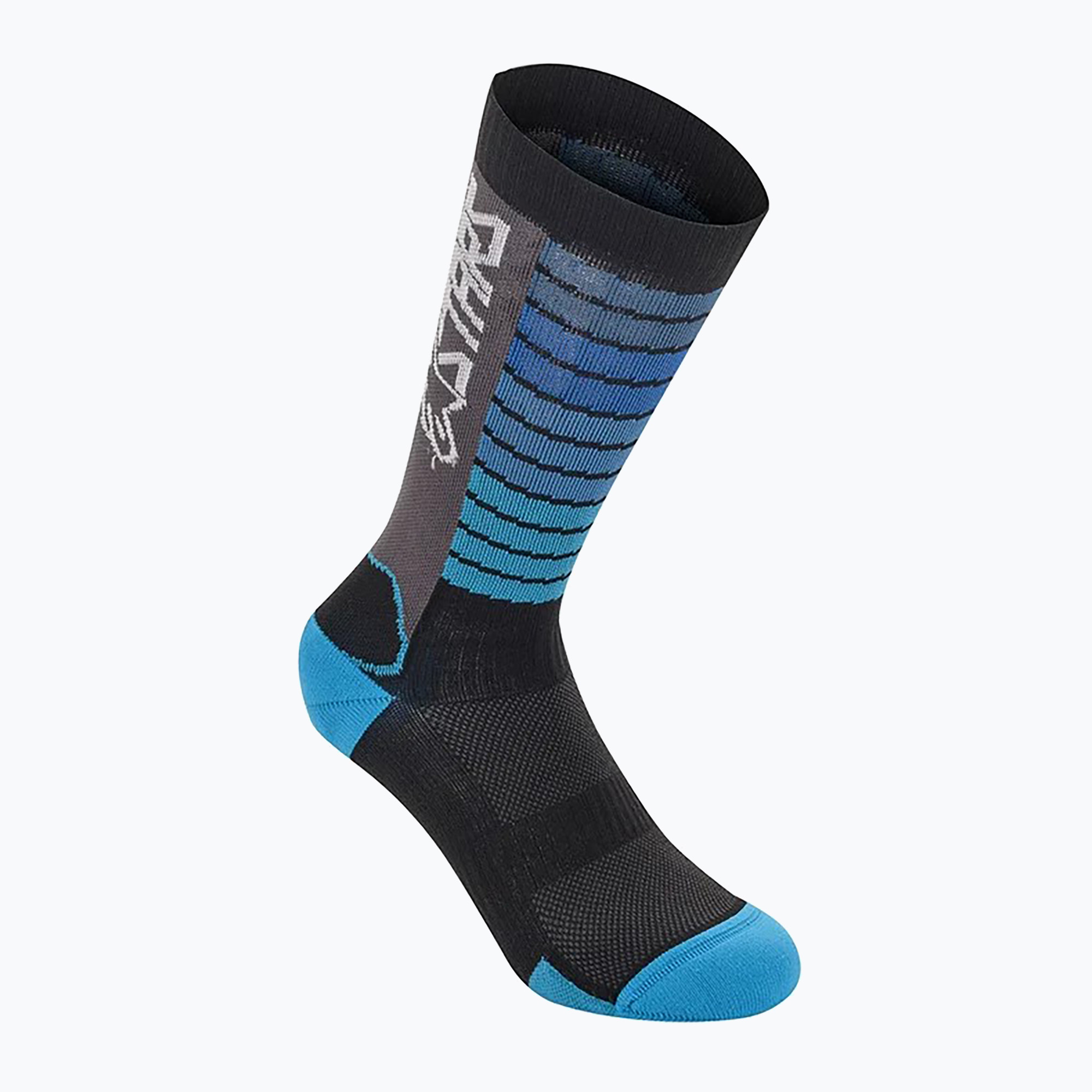 Alpinestars kerékpáros zokni Drop 22 fekete/aqua (Drop 22 1706720/1097)