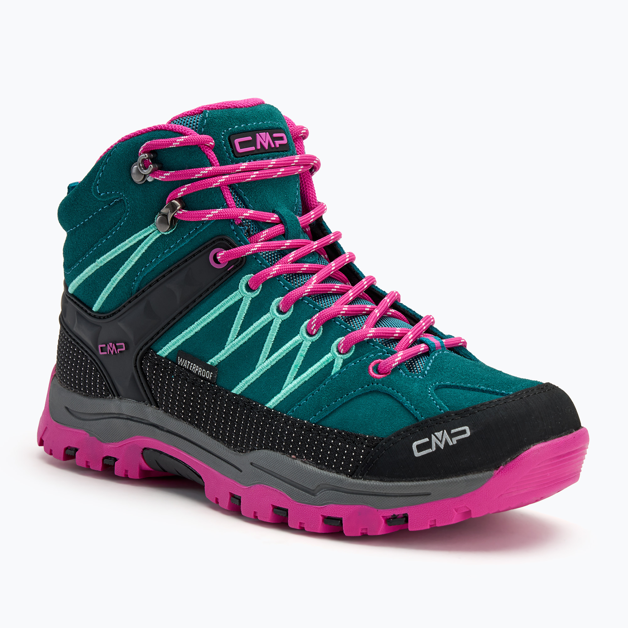 Buty trekkingowe juniorskie CMP Rigel Mid lake/pink fluo 