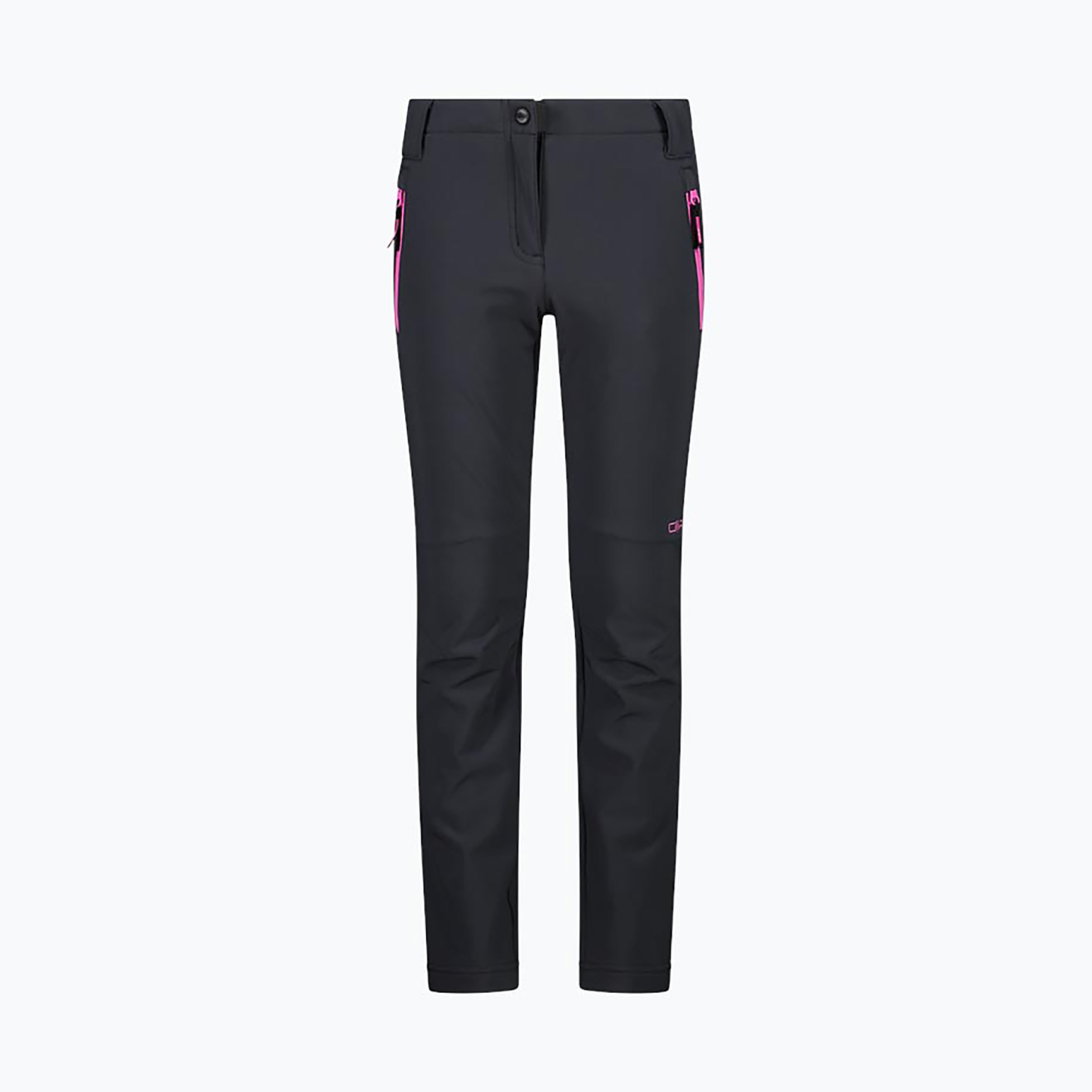 Spodnie softshell dziecięce CMP 30A1465 G Long titanio/purple fluo 