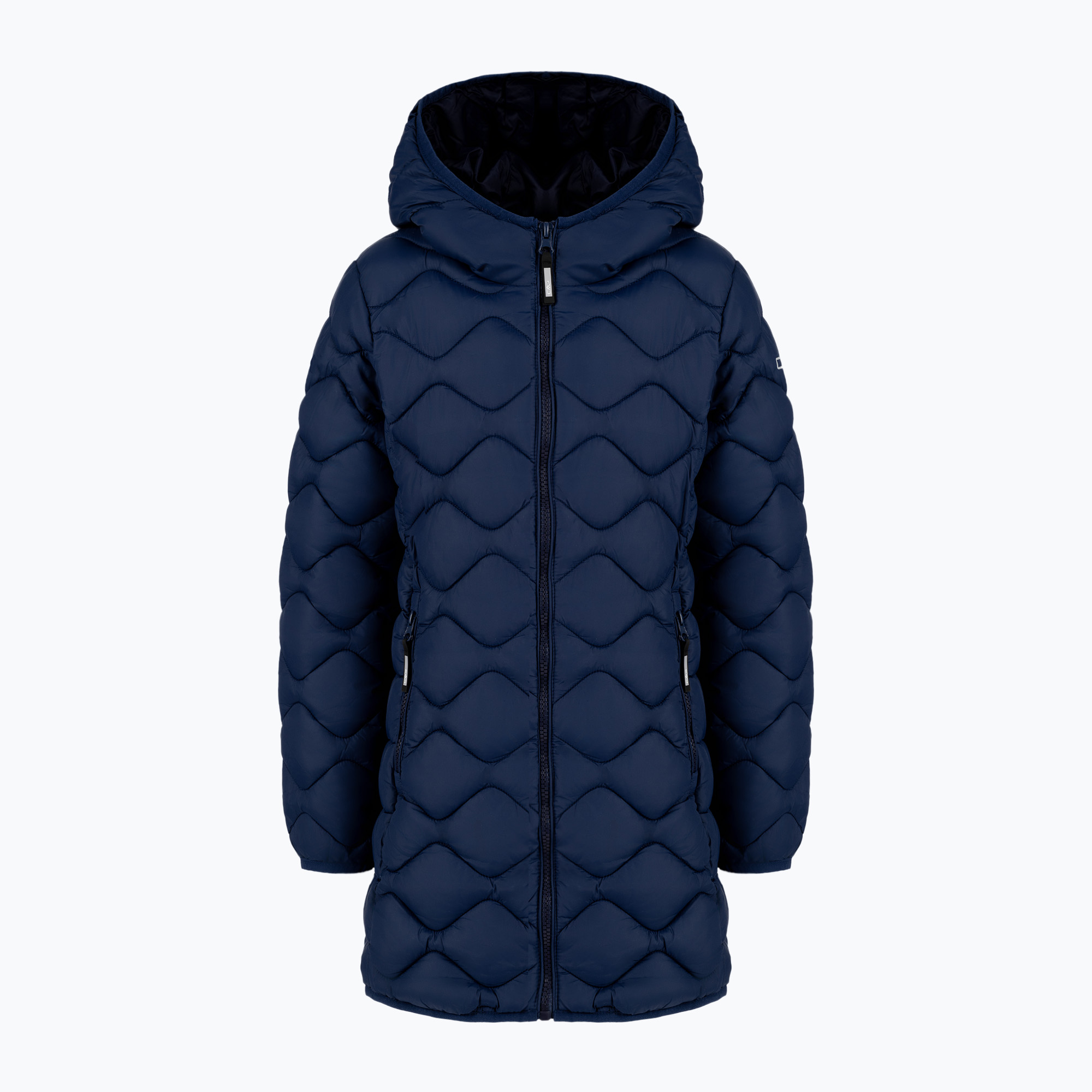 Płaszcz puchowy dziecięcy CMP 32Z1145 G Coat Fix Hood blue ink 