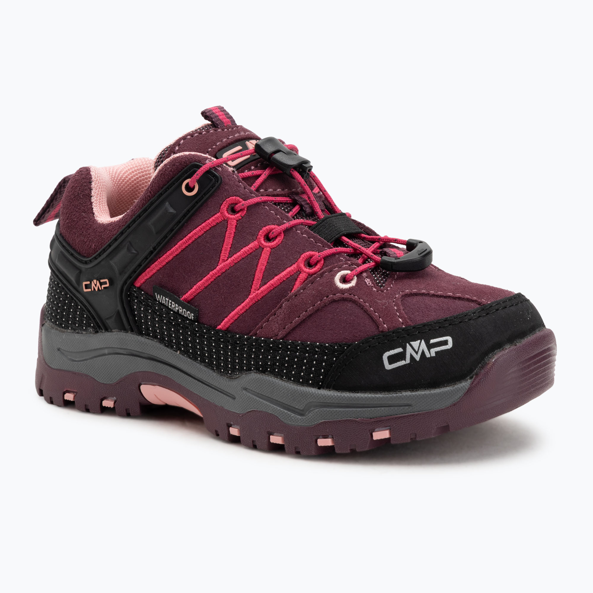 Buty trekkingowe dziecięce CMP Rigel Low Wp prugna/peach 